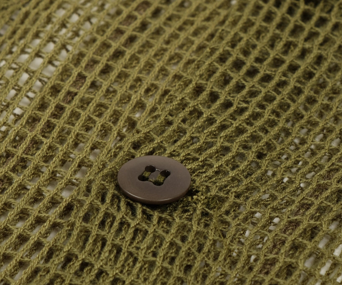 MESH SHIRT Shirts SMALL / OLIVE GREEN - BRUT Clothing