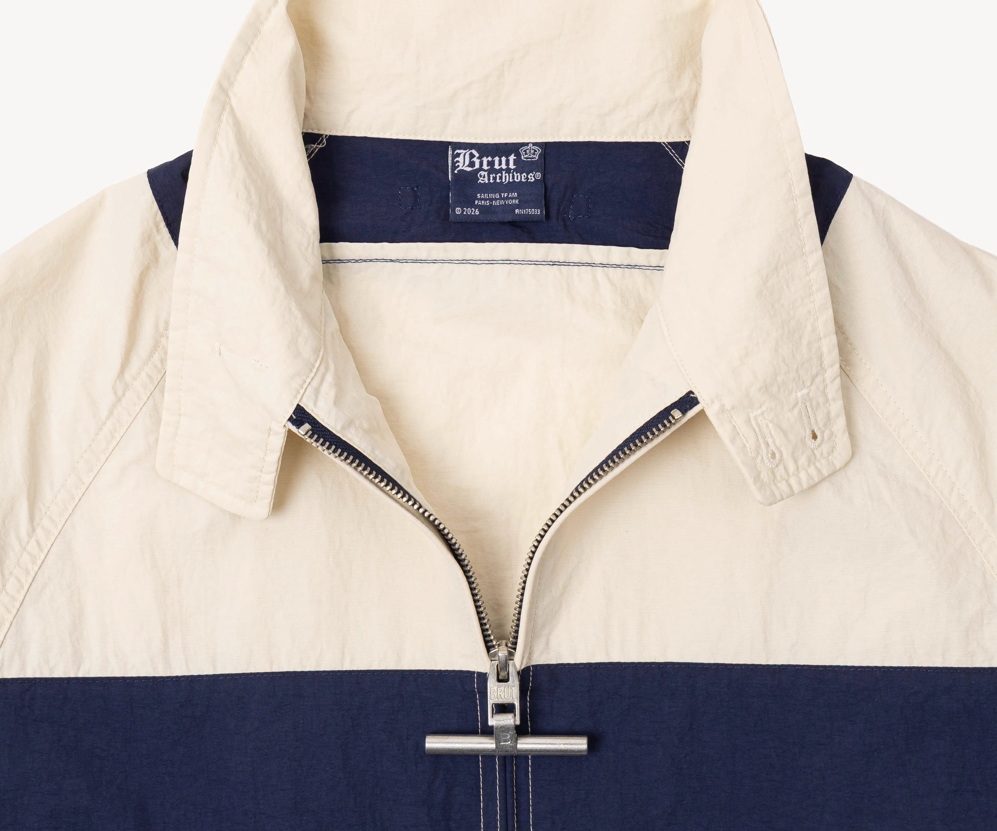 THE OLD SPORT JACKET Coats & Jackets X-SMALL / STRIPED BLUE - BRUT Clothing