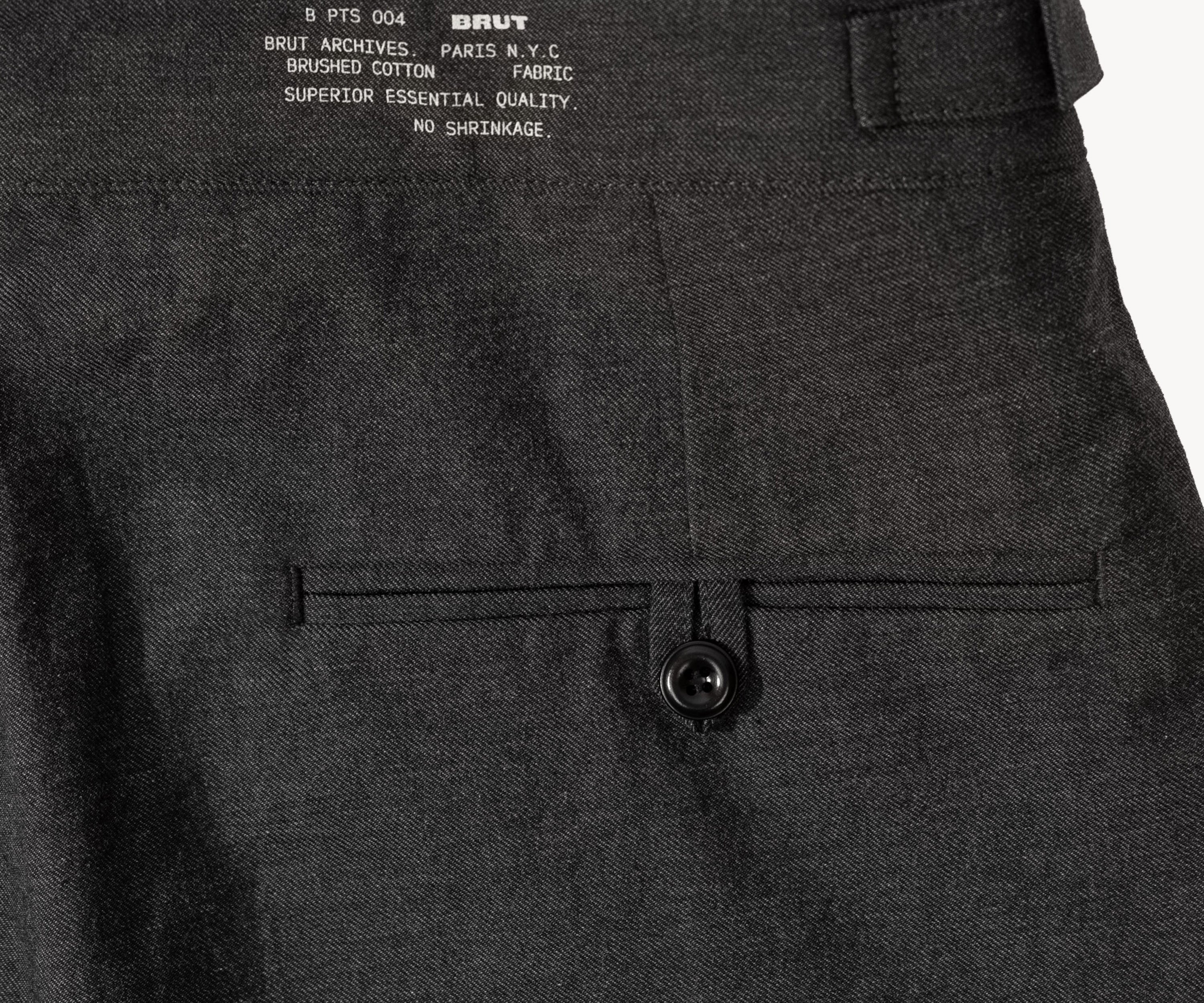 THE ONE PLEAT PANTS Taille US 26 / FR 36 / GRIS - BRUT Clothing