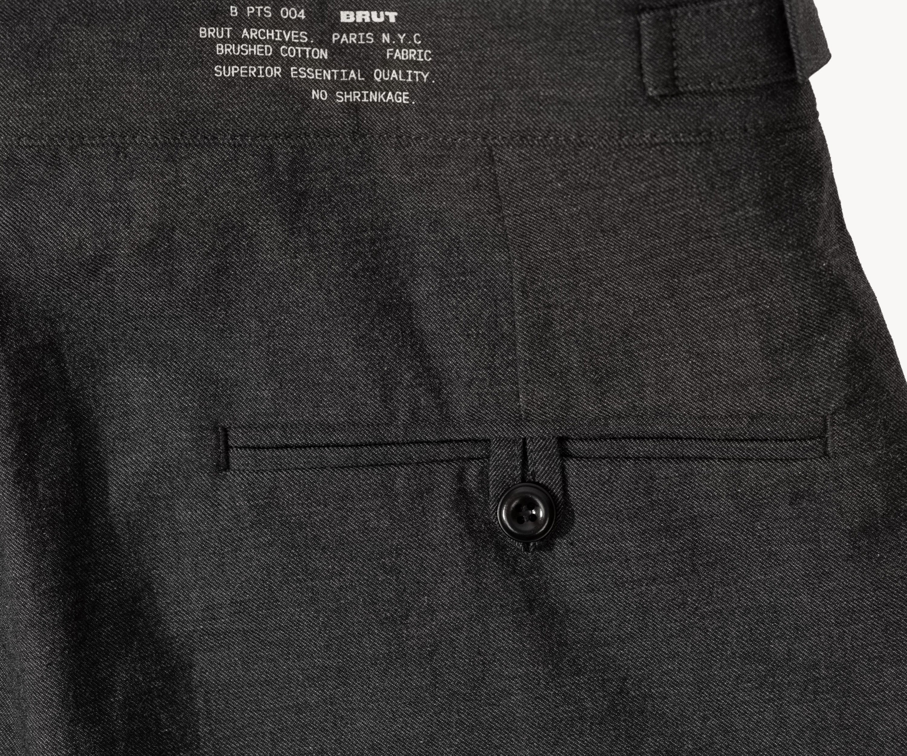 THE ONE PLEAT PANTS Pants US26 / FR36 / GREY - BRUT Clothing