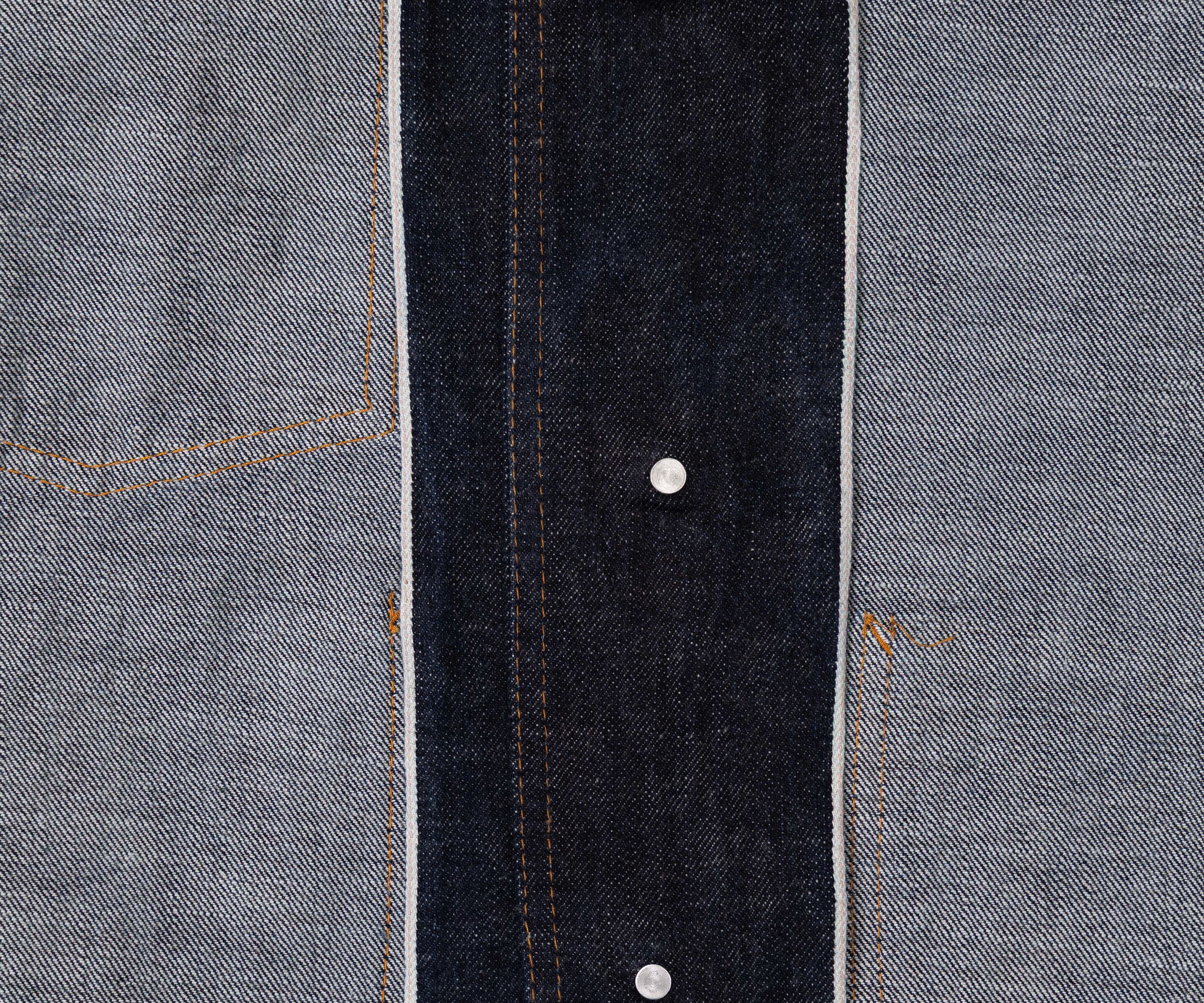 REWORK® DENIM PAINTER JACKET Coats & Jackets SMALL / RAW INDIGO - BRUT Clothing