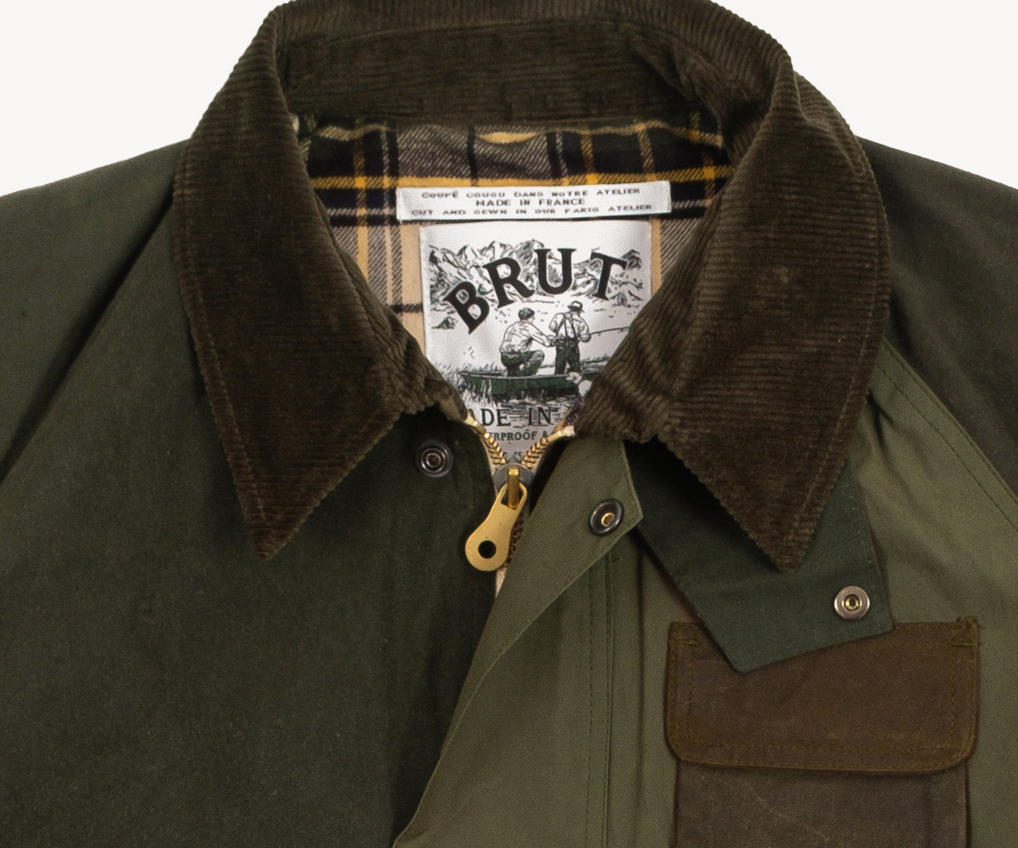 REWORK® BARBOUR V5 - N° 037 Coats & Jackets MEDIUM / OLIVE GREEN - BRUT Clothing
