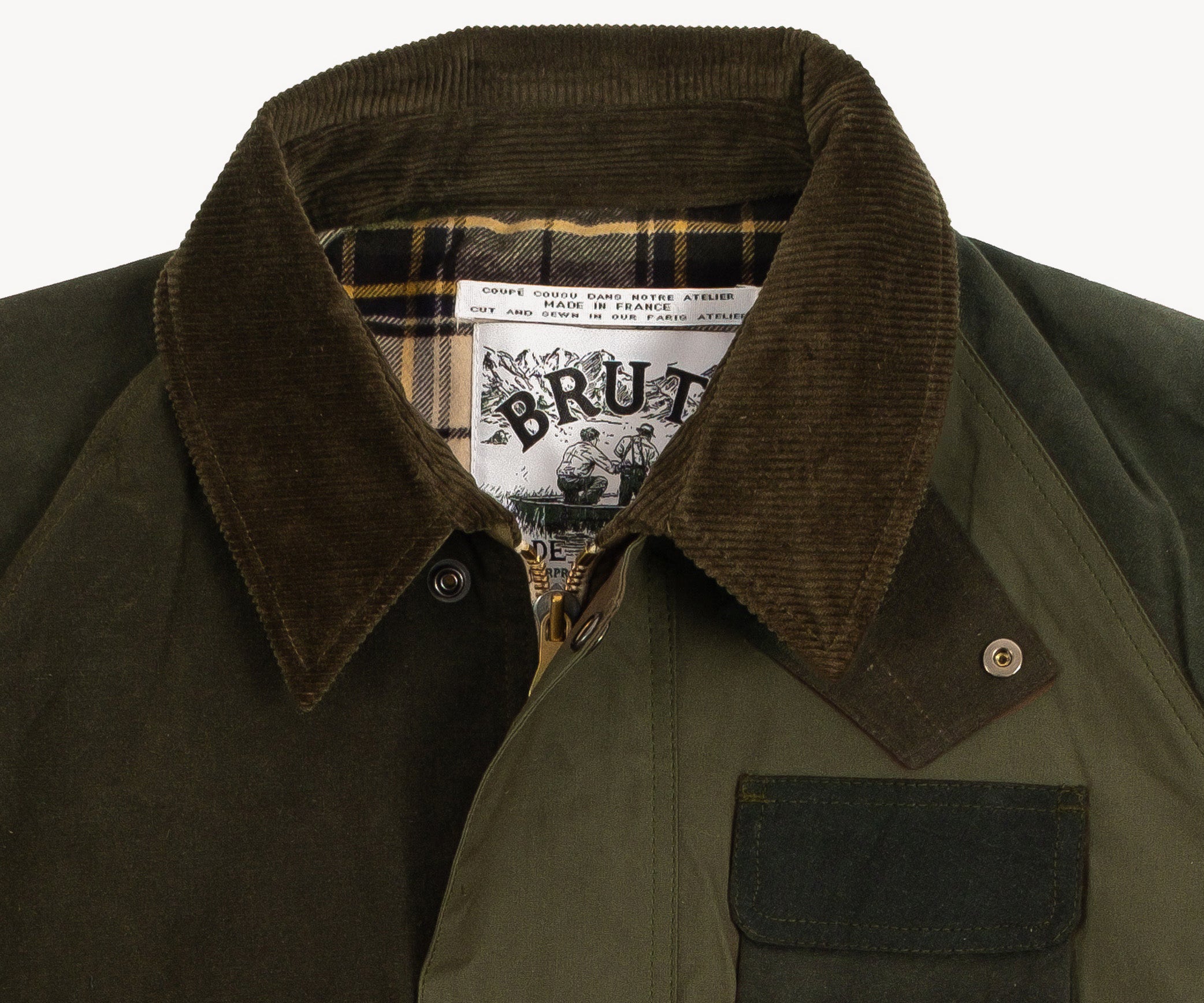 REWORK® BARBOUR V5 - N° 041 Manteaux et vestes MEDIUM / VERT OLIVE - BRUT Clothing