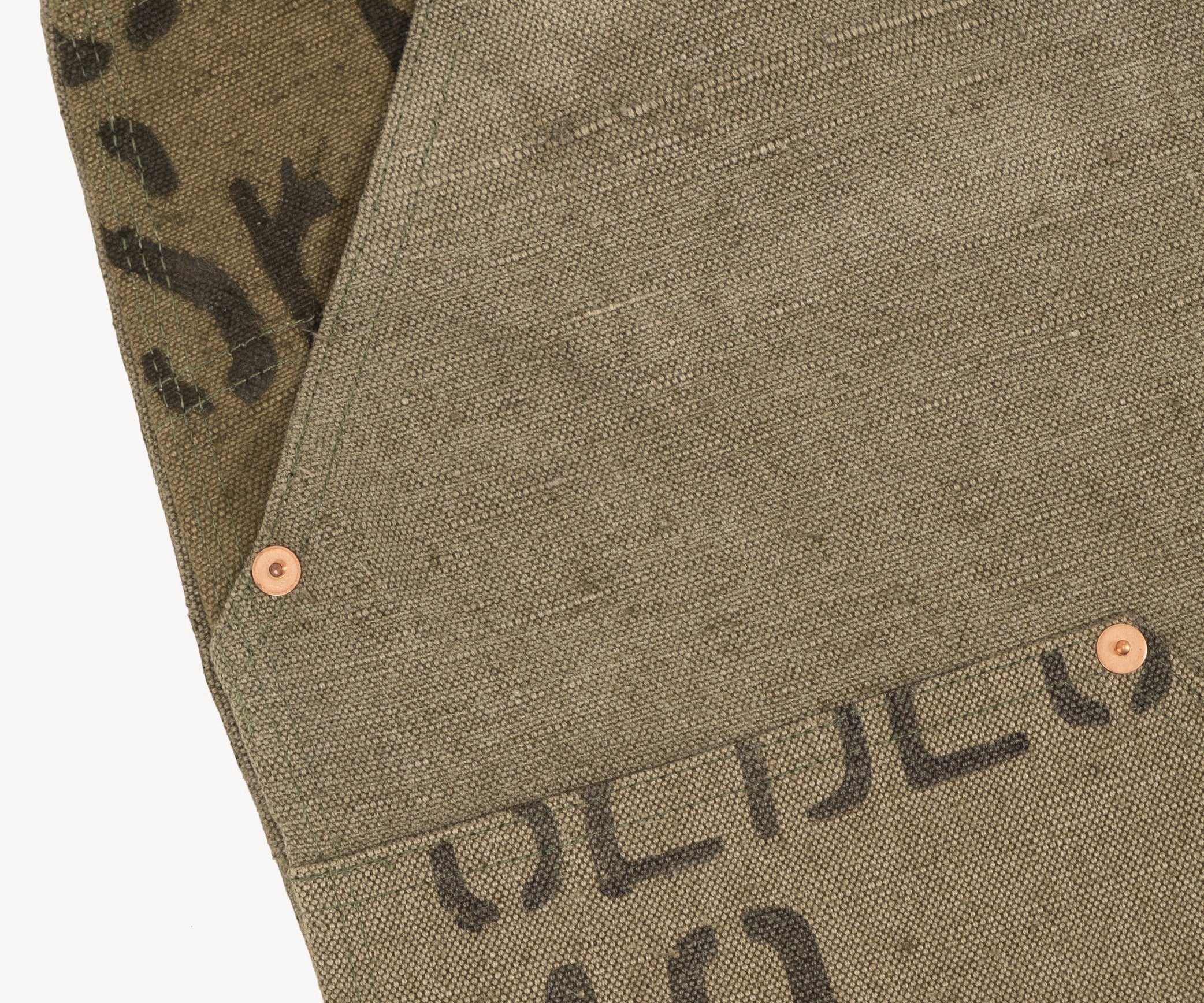 REWORK® DOUBLE KNEE SHORTS - N° 009 Pantalon US32 / FR42 / VERT OLIVE - BRUT Clothing