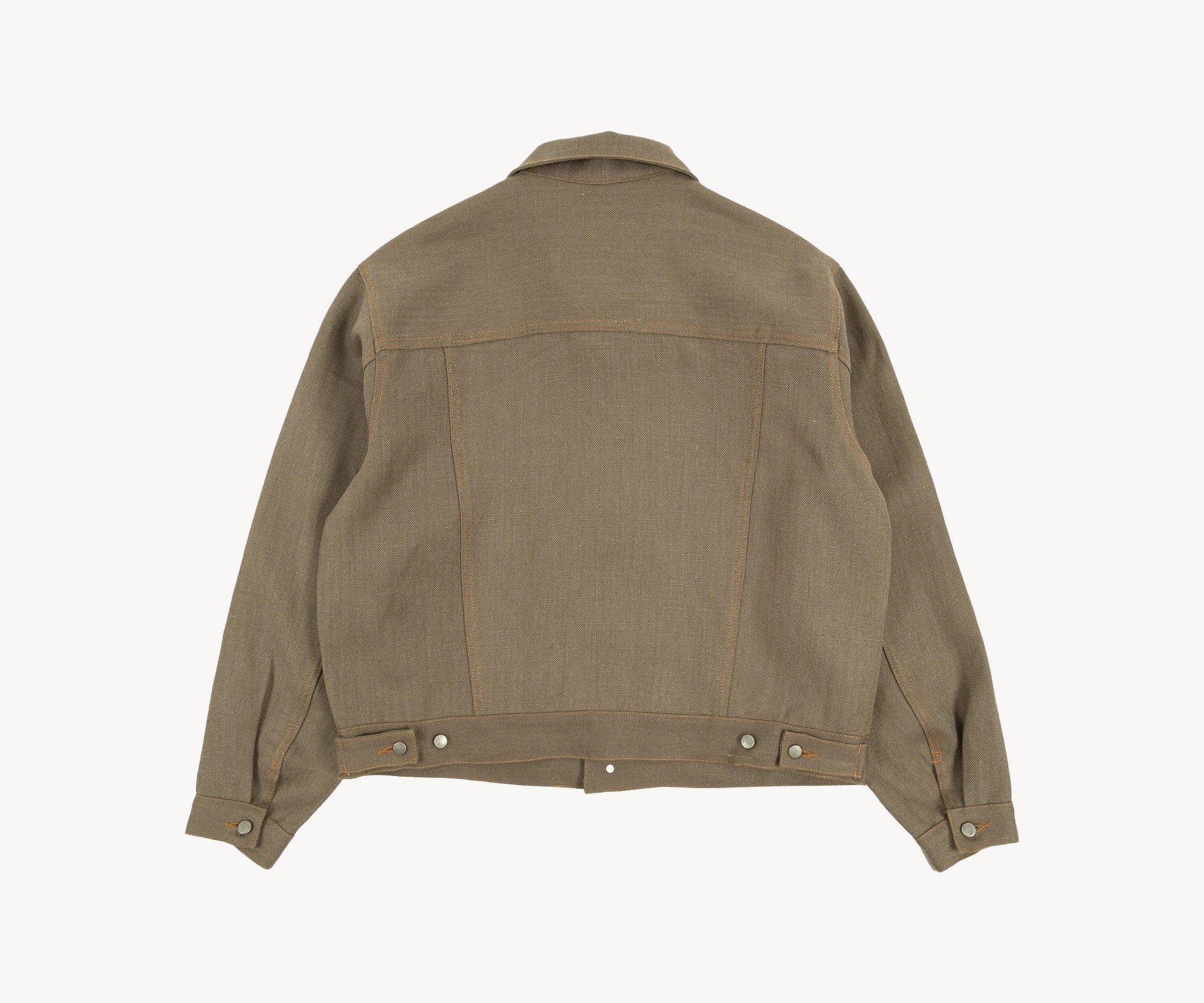 VESTE EN LIN À DOUBLE PLIS REWORK® Manteaux et vestes TAILLE S / GRIS - BRUT Clothing