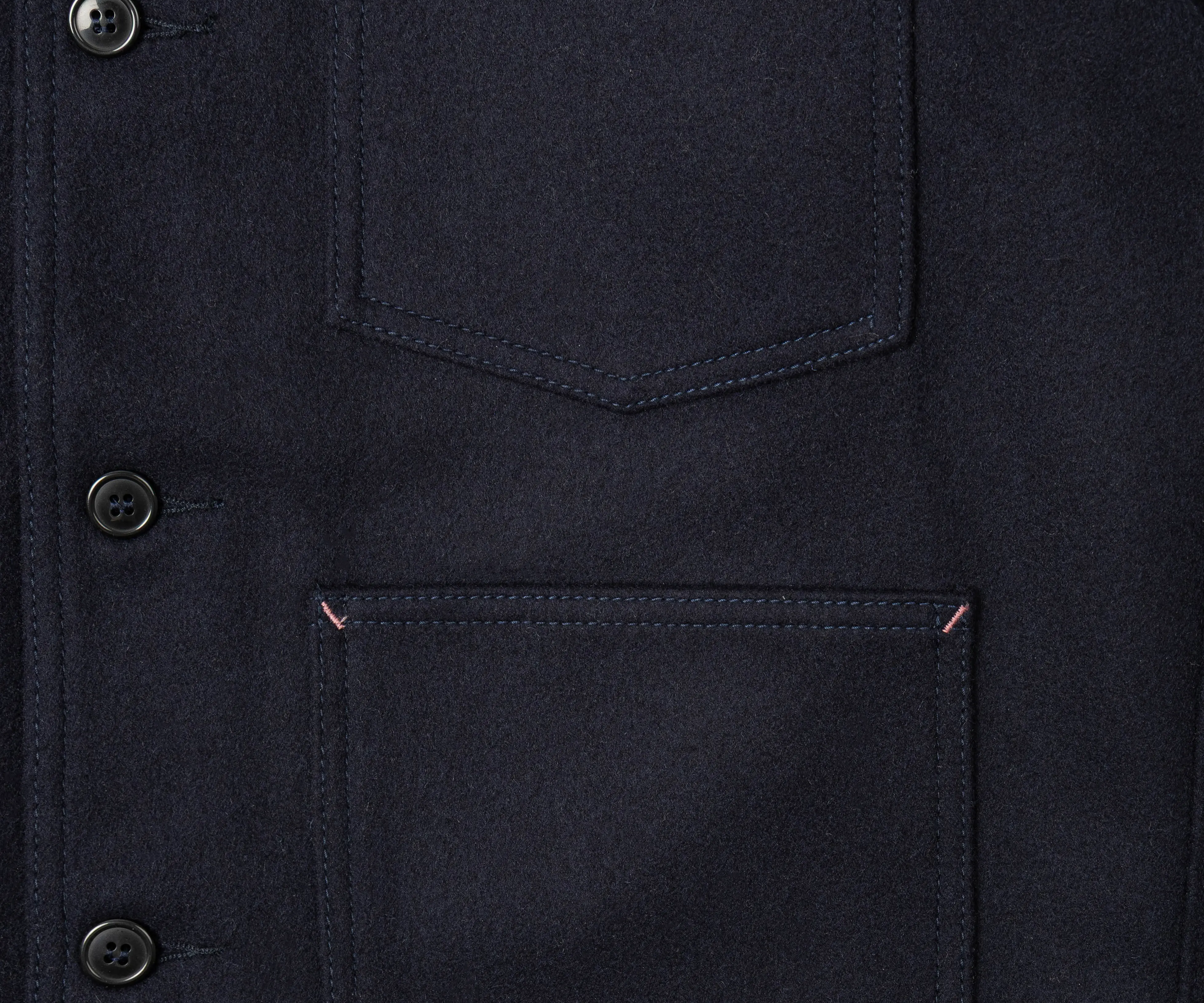 REWORK® WOOL PAINTER JACKET Coats & Jackets SMALL / NAVY - BRUT Clothing