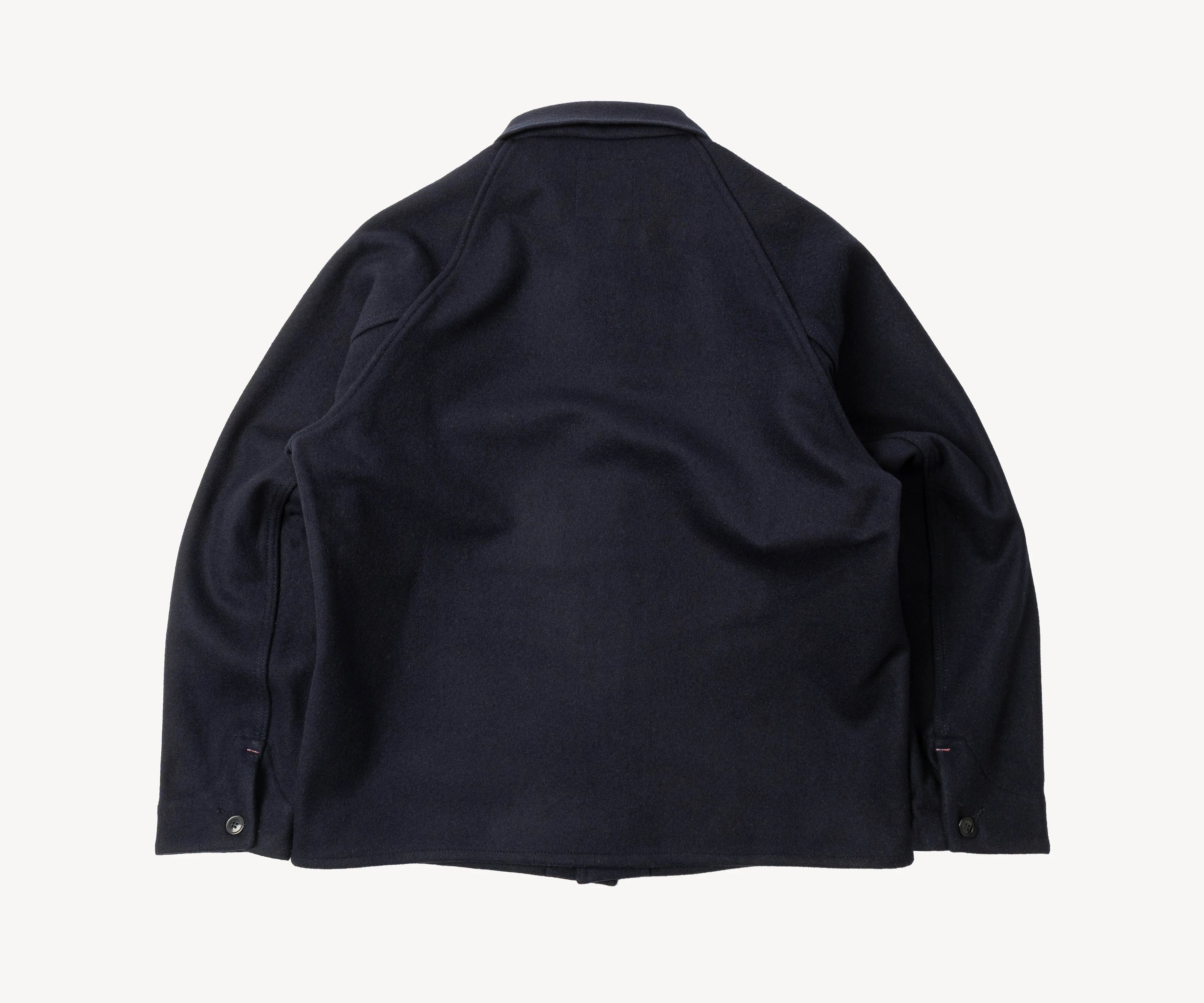 REWORK® WOOL PAINTER JACKET Coats & Jackets SMALL / NAVY - BRUT Clothing
