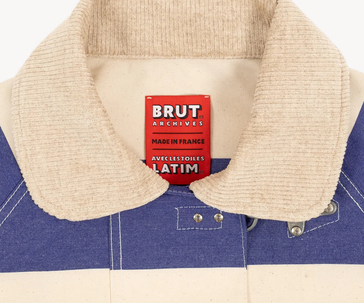 REWORK® SAILOR HOOK JACKET SMALL / BLEU / BLANC - BRUT Clothing