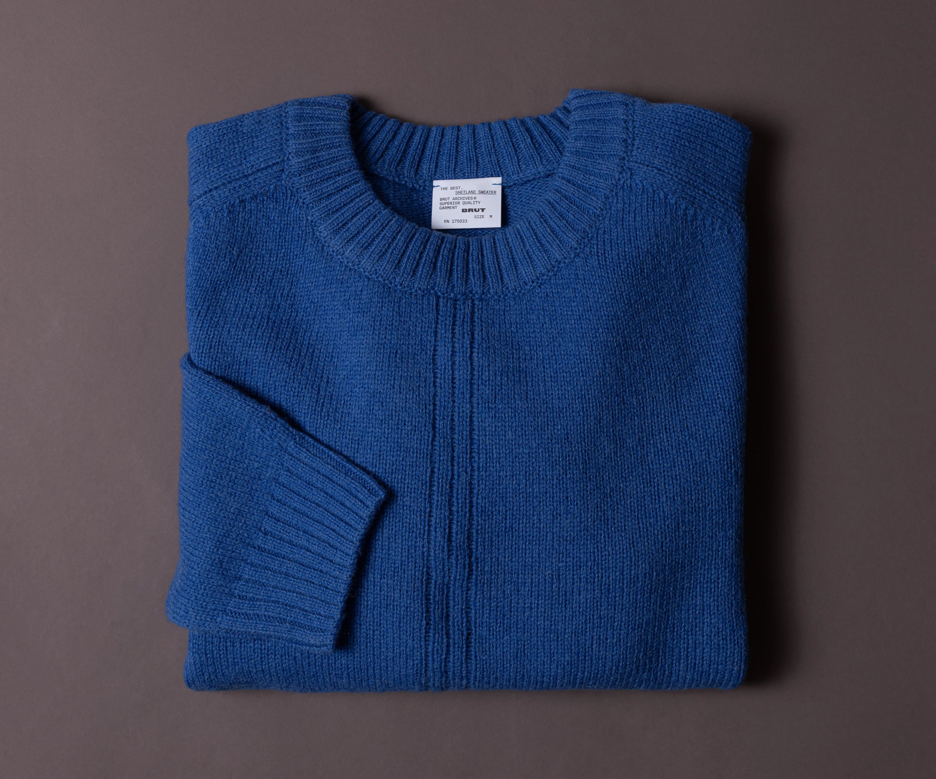 THE BEST SHETLAND SWEATER Knitwear X-SMALL / ROYAL BLUE - BRUT Clothing