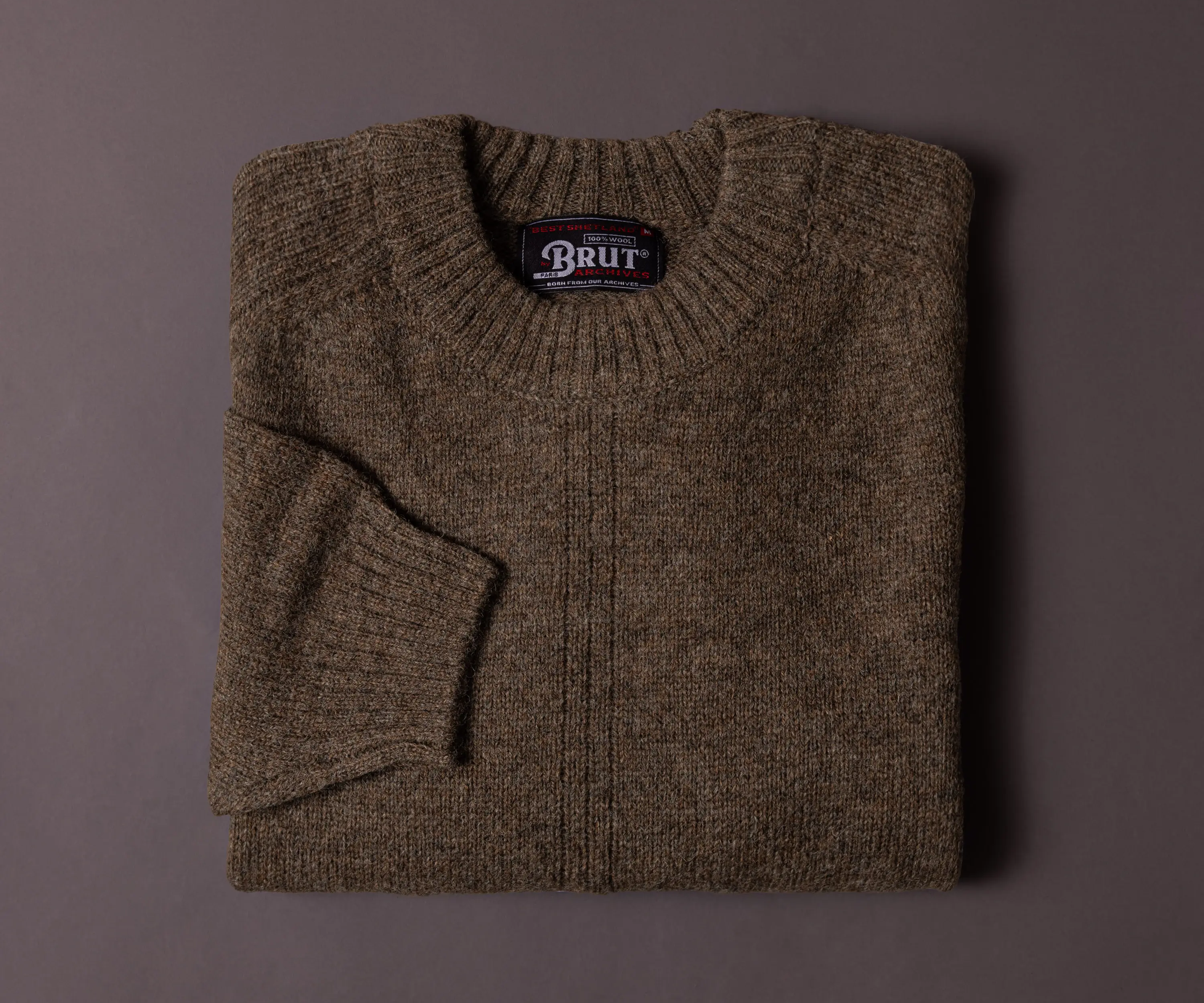 THE BEST SHETLAND SWEATER Knitwear X-SMALL / EARTH - BRUT Clothing