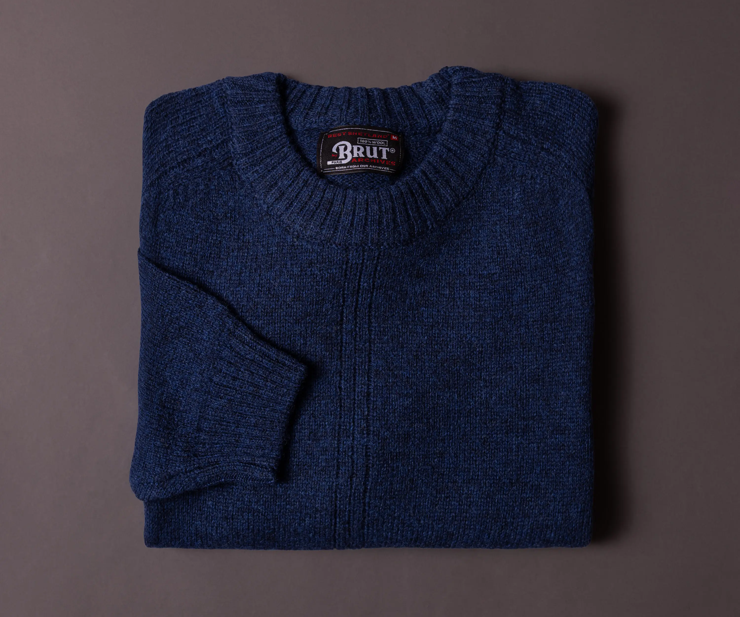 THE BEST SHETLAND SWEATER Knitwear X-SMALL / OXFORD BLUE - BRUT Clothing