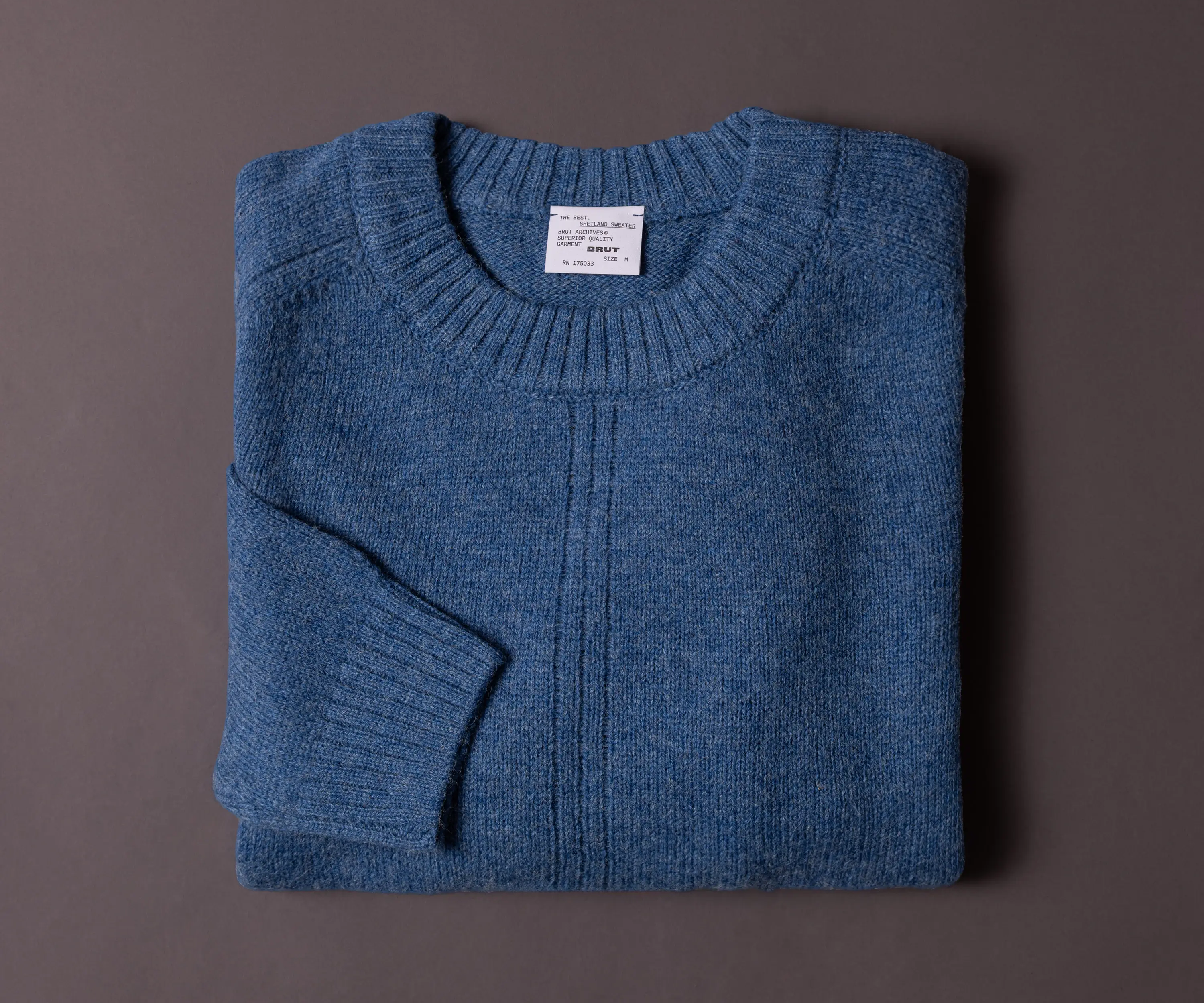 THE BEST SHETLAND SWEATER Knitwear X-SMALL / BLUE JAY - BRUT Clothing