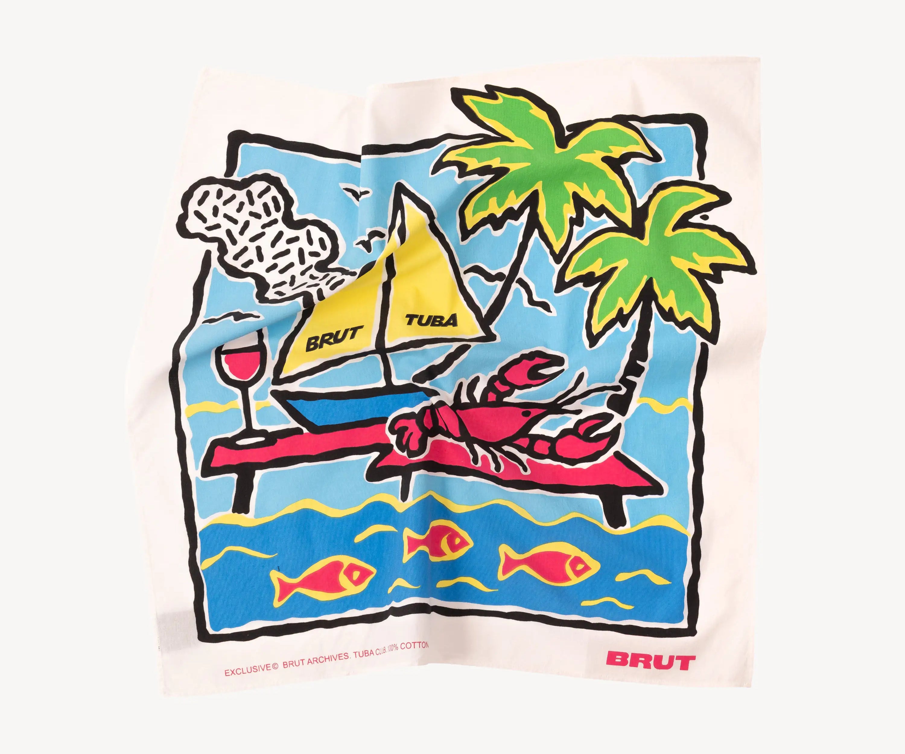THE AFTERSWIM BANDANA Bandana ONE SIZE / WHITE - BRUT Clothing