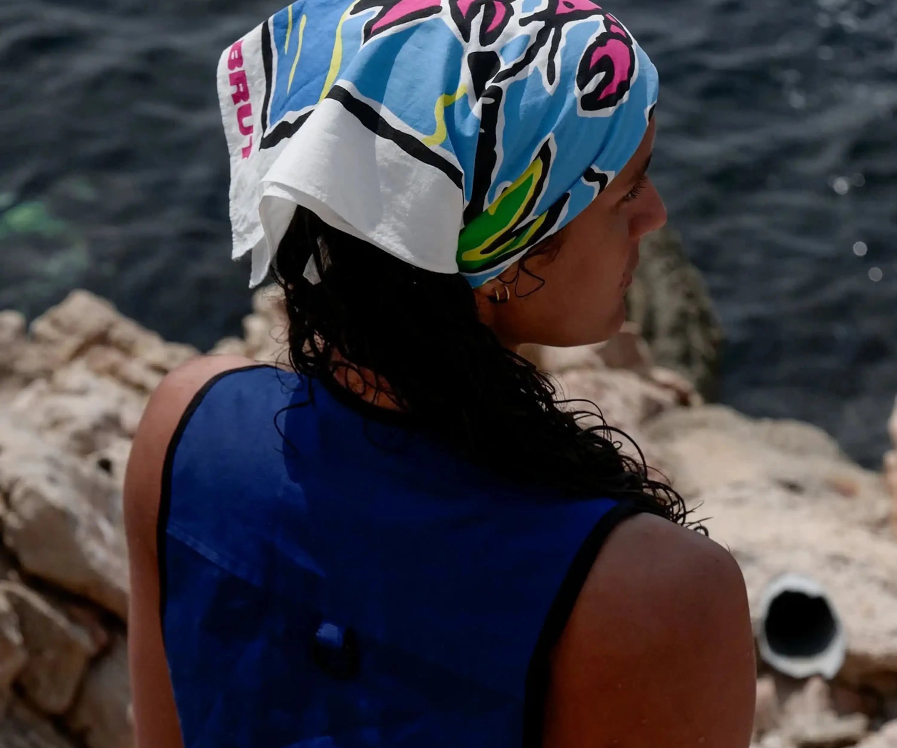 THE AFTERSWIM BANDANA Bandana ONE SIZE / WHITE - BRUT Clothing