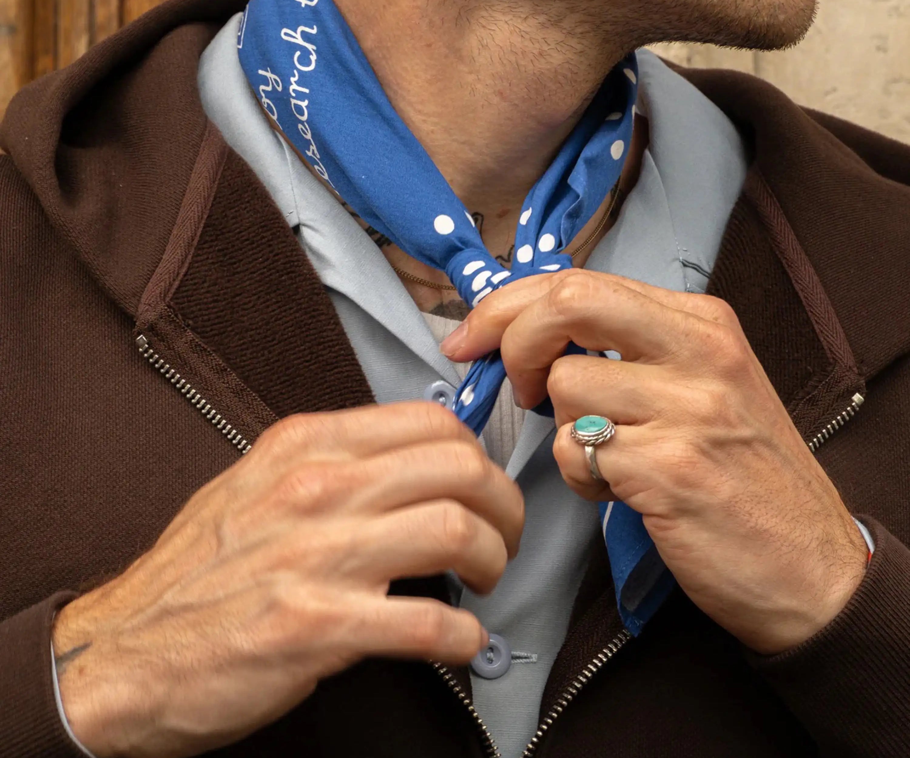 THE ARCHIVE BANDANA Bandana ONE SIZE / BLUE - BRUT Clothing