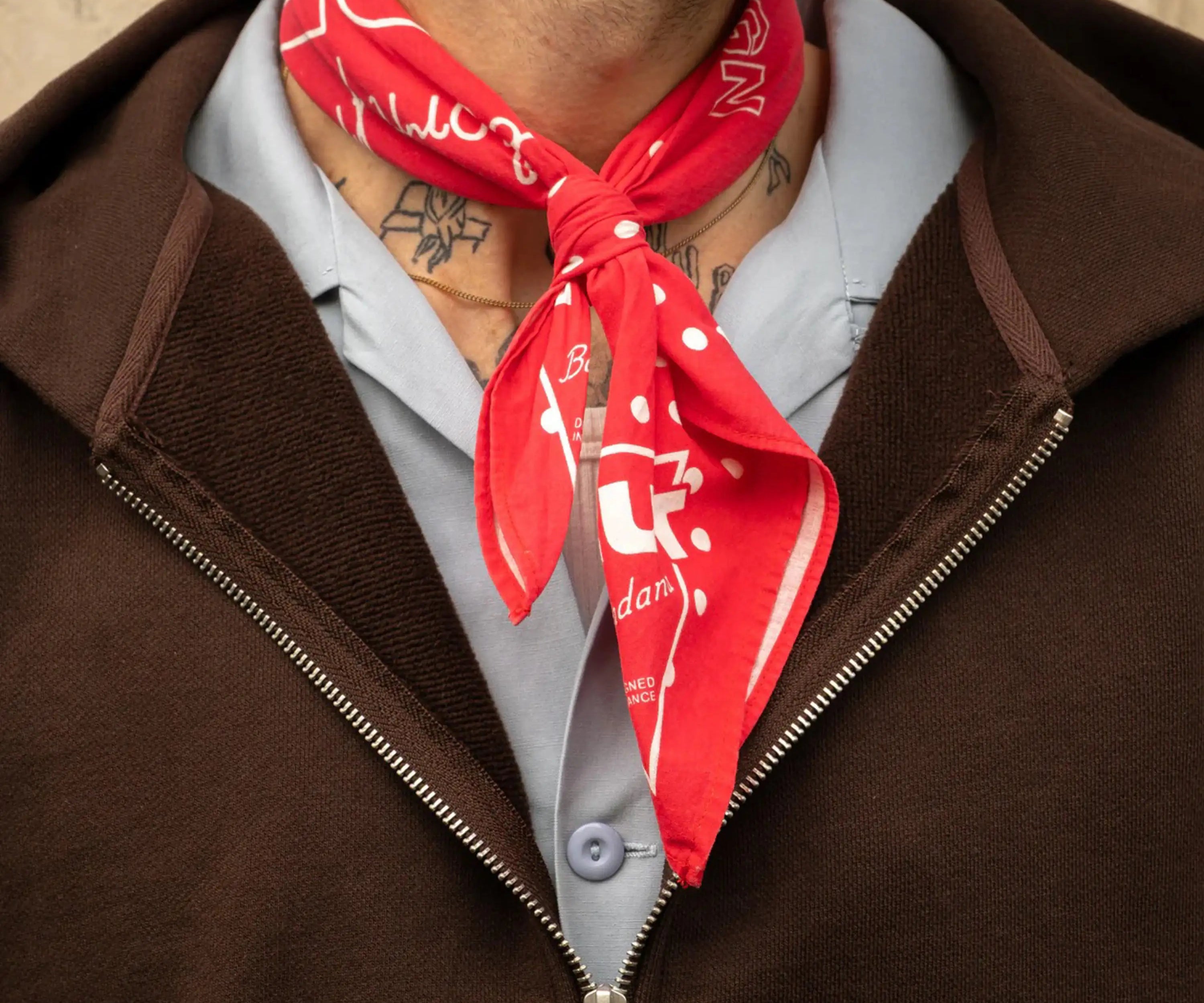 THE ARCHIVE BANDANA Bandana ONE SIZE / RED - BRUT Clothing