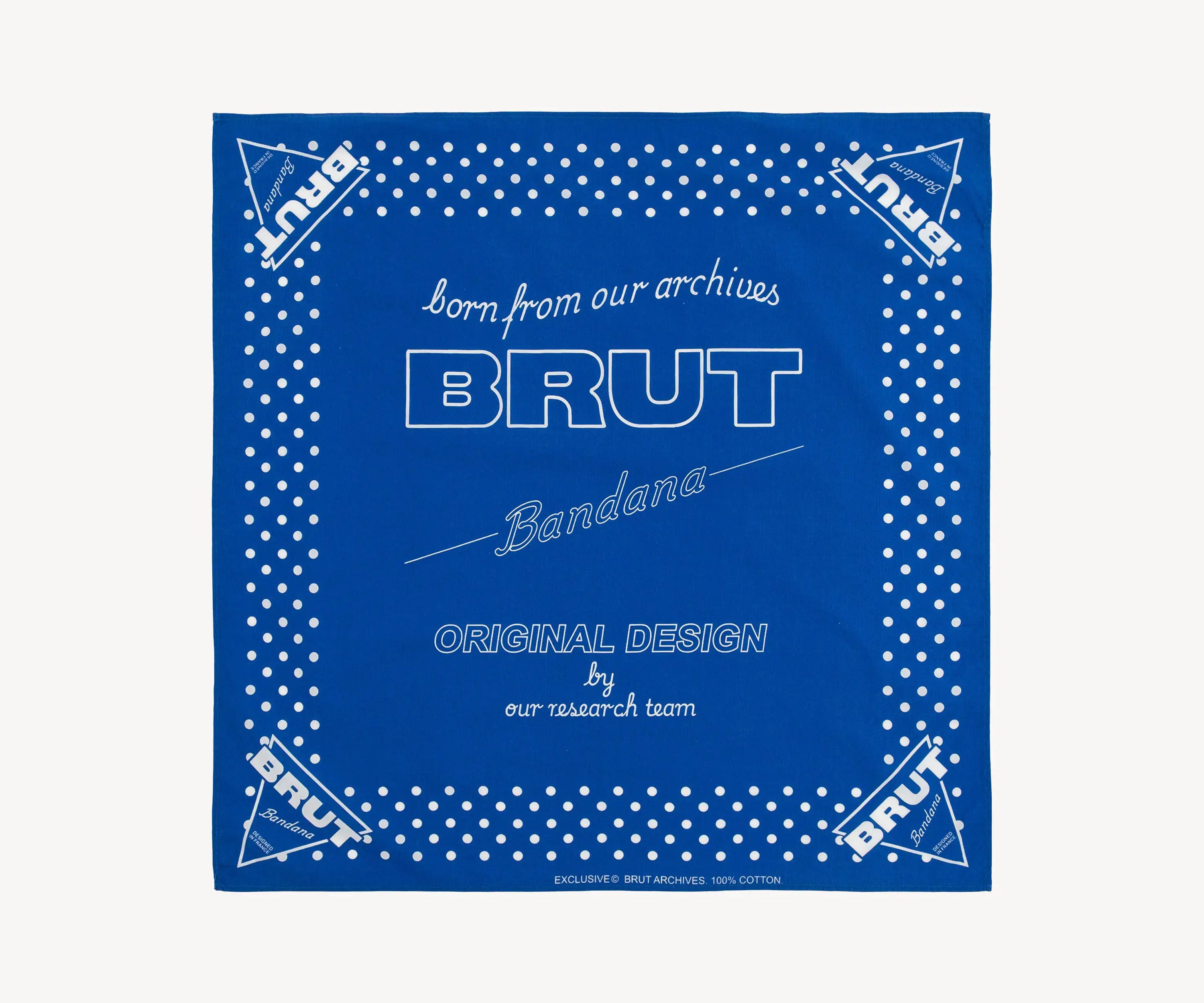THE ARCHIVE BANDANA Bandana ONE SIZE / BLUE - BRUT Clothing