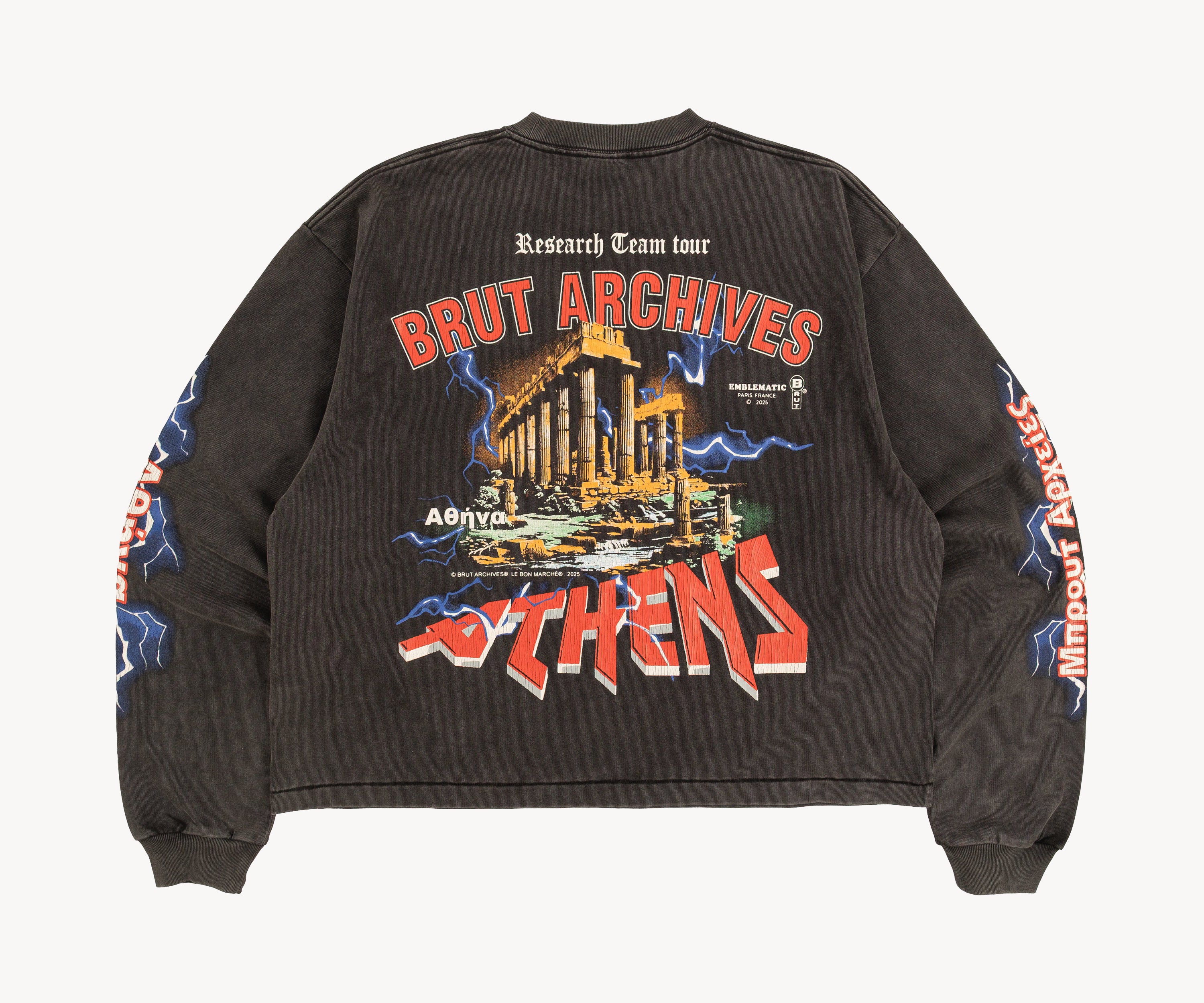 THE ATHENS TEE T-Shirts X-SMALL / BLACK - BRUT Clothing