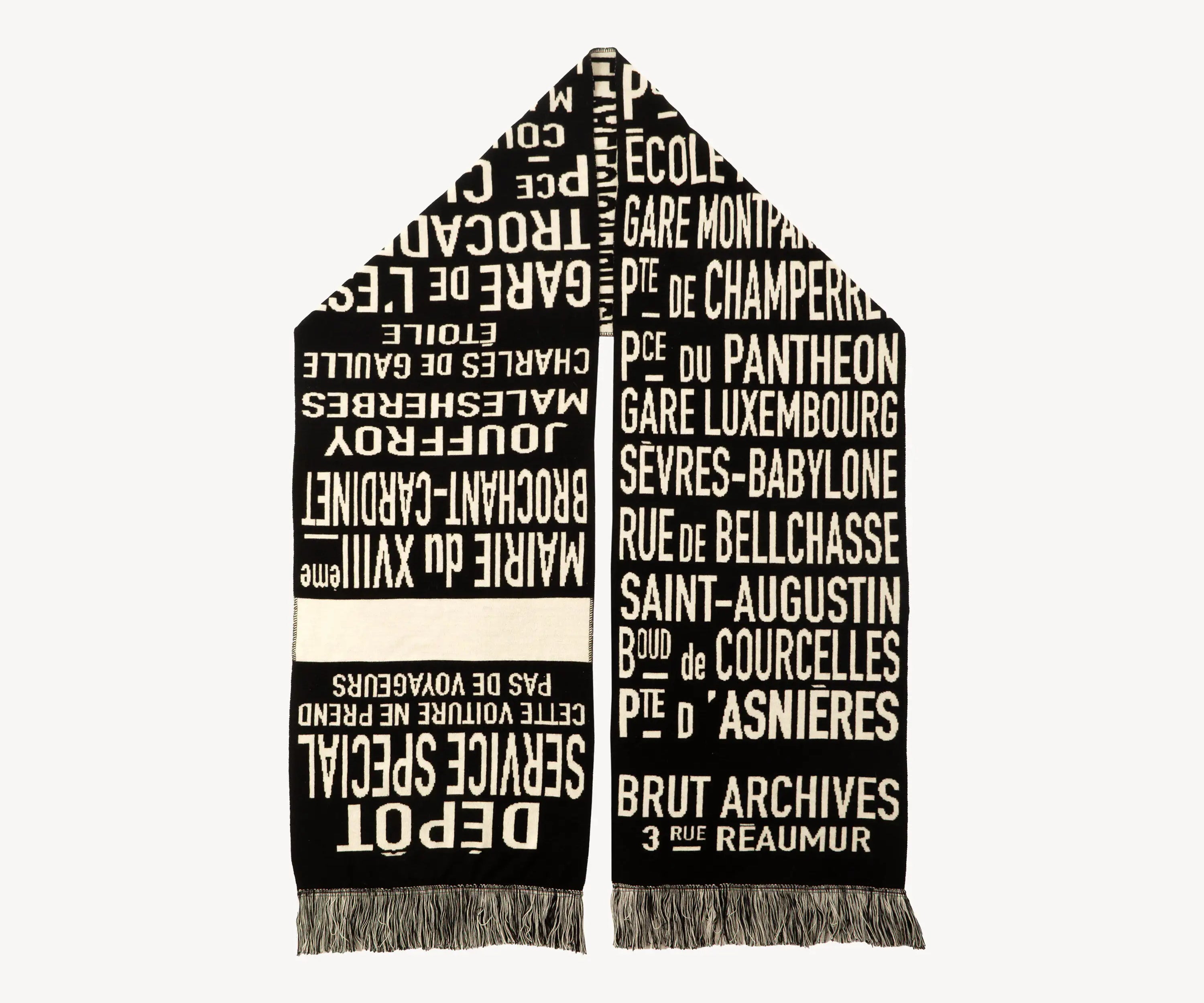 THE BIG METRO STOLE Accessories BLACK / ONE SIZE - BRUT Clothing