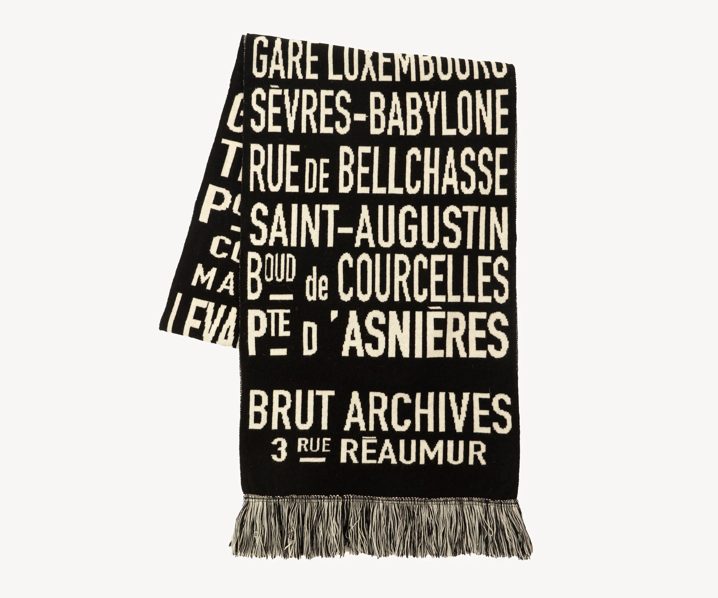 THE BIG METRO STOLE Accessories BLACK / ONE SIZE - BRUT Clothing