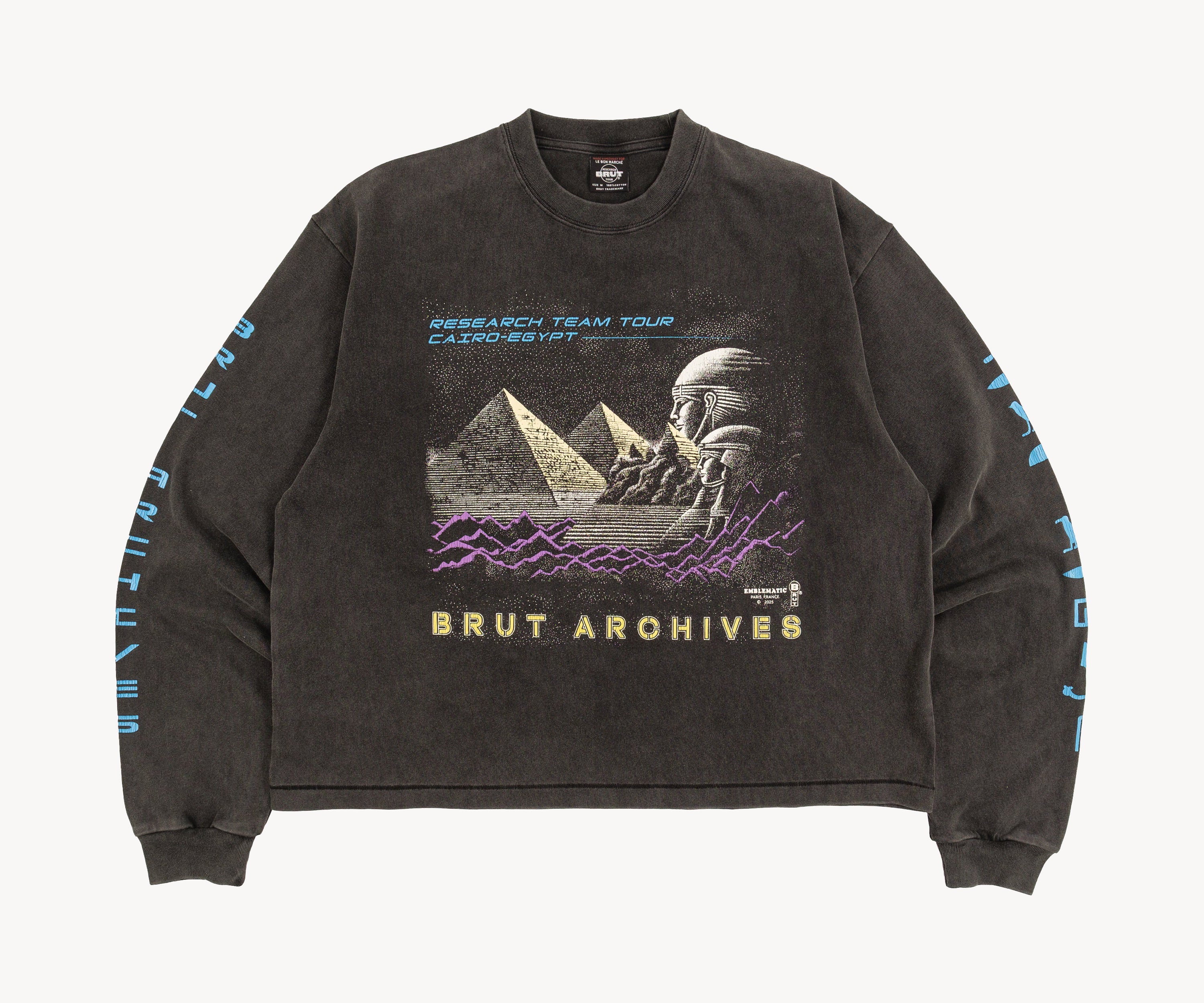 THE CAIRO TEE T-shirts X-SMALL / NOIR - BRUT Clothing