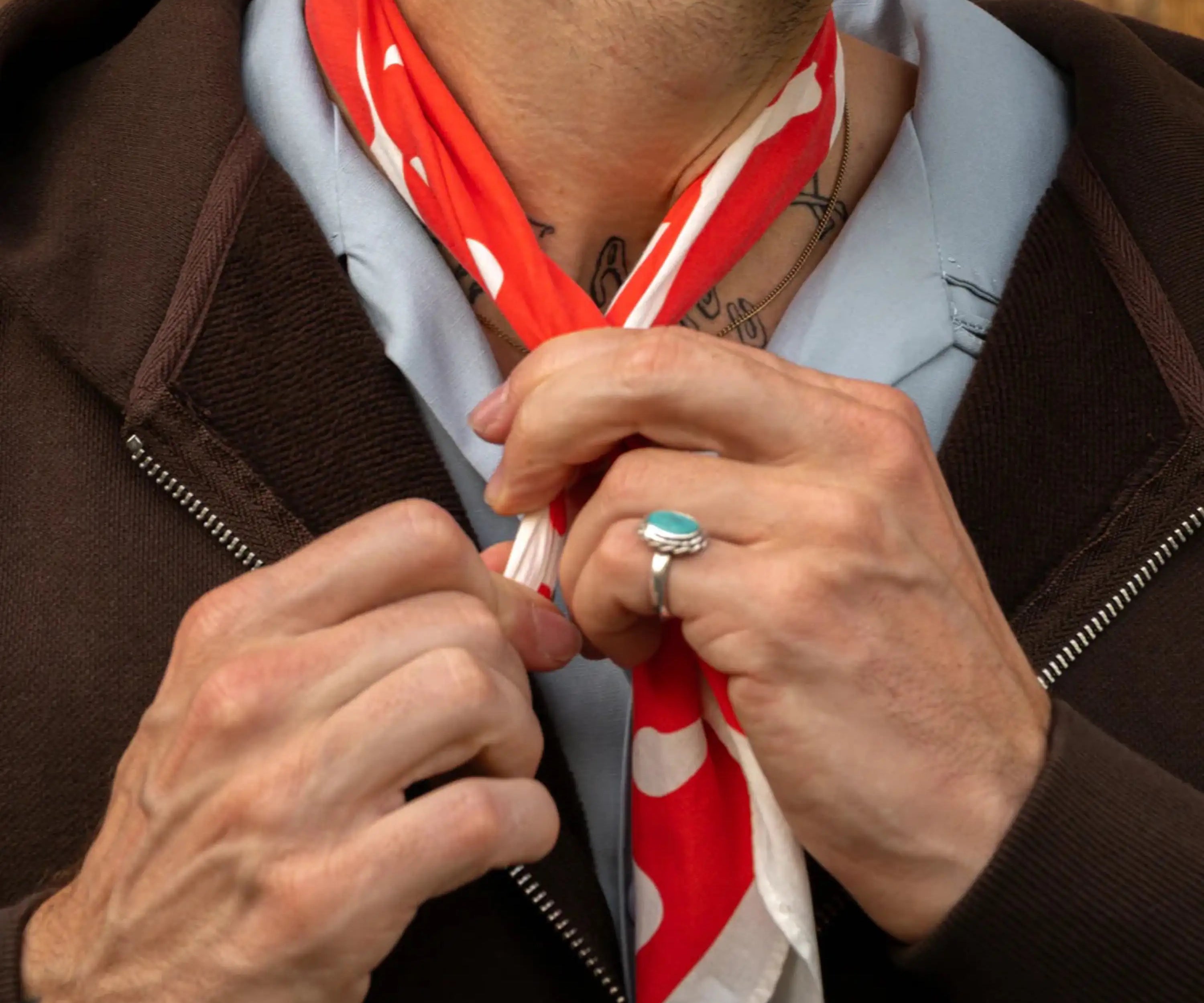 THE CAMO BANDANA Bandana ONE SIZE / RED - BRUT Clothing