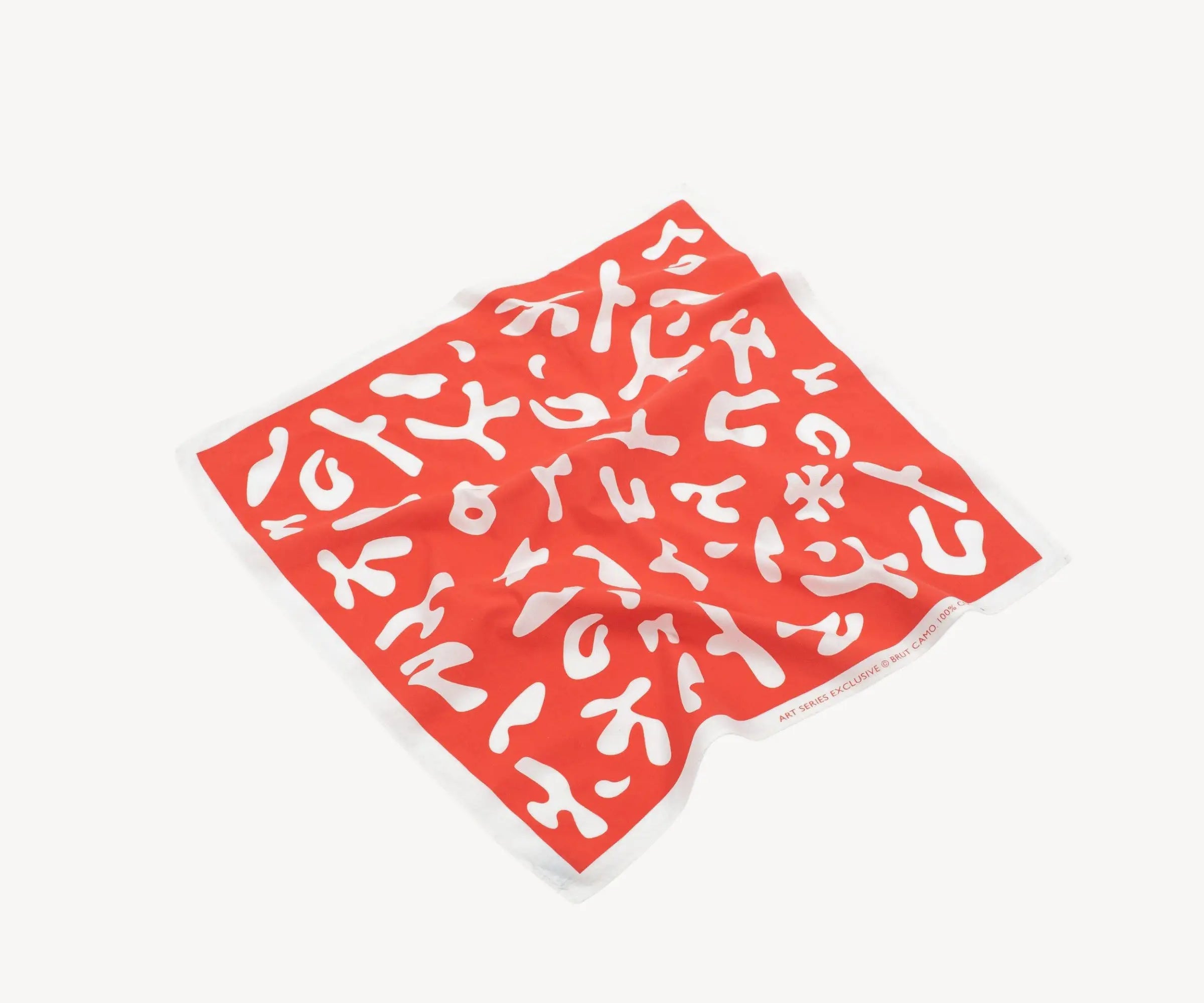 THE CAMO BANDANA Bandana ONE SIZE / RED - BRUT Clothing