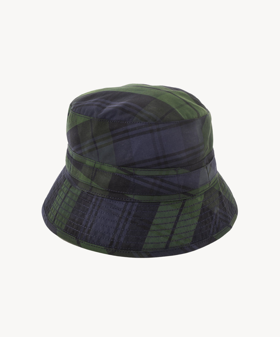 THE CHECKED WAX BUCKET HAT