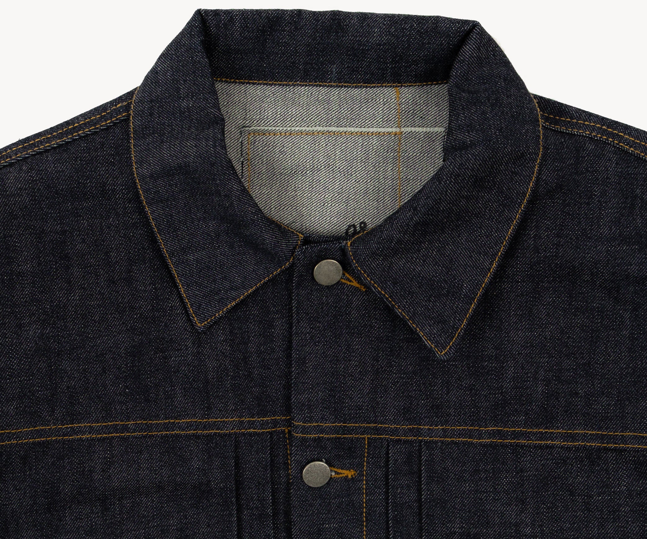 REWORK® DOUBLE PLEATED DENIM JACKET X-SMALL / INDIGO BRUT - BRUT Clothing