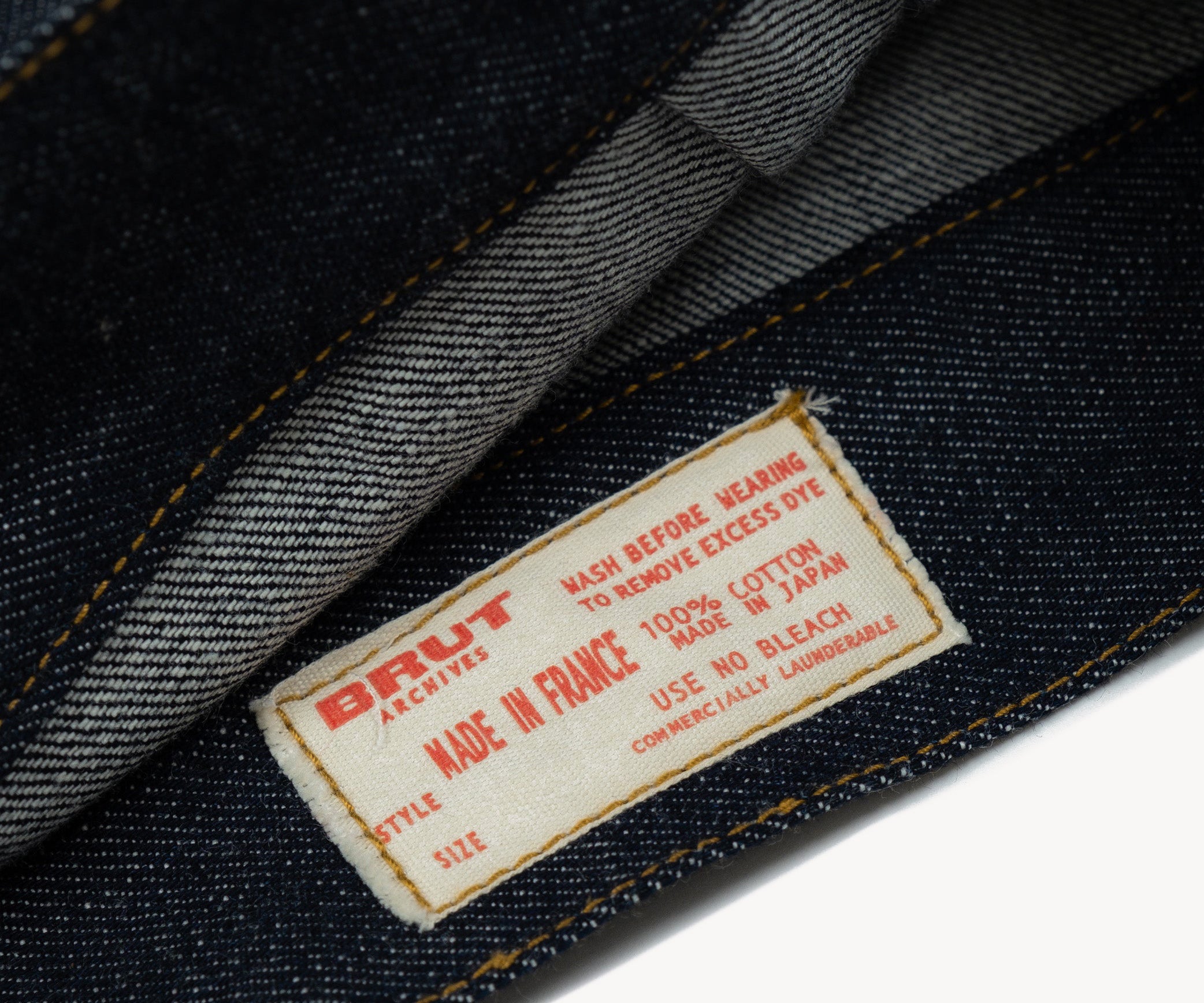 REWORK® DOUBLE PLEATED DENIM JACKET X-SMALL / INDIGO BRUT - BRUT Clothing