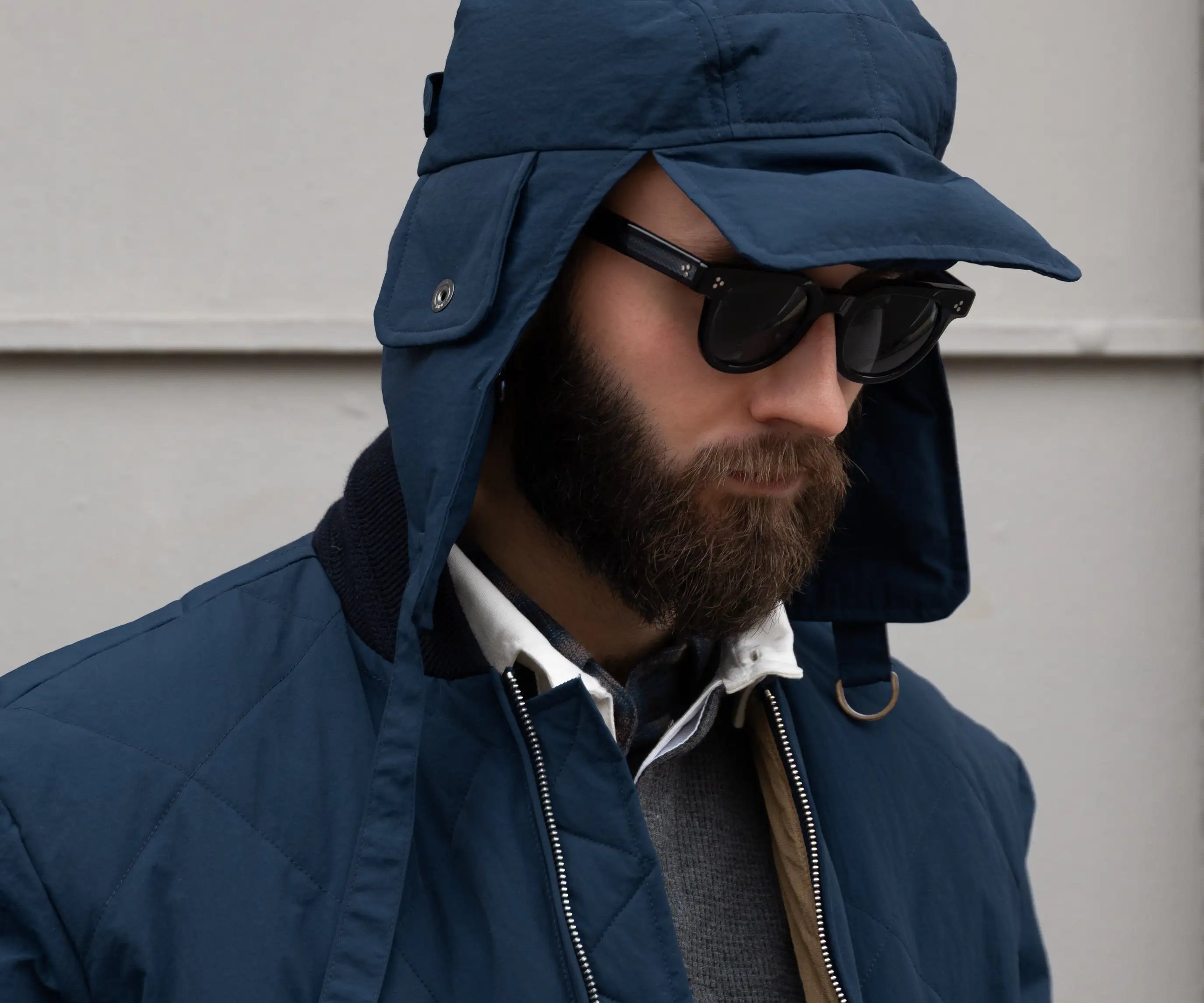 THE DOWN SHERPA HAT Hats and Caps ONE SIZE / BLUE - BRUT Clothing