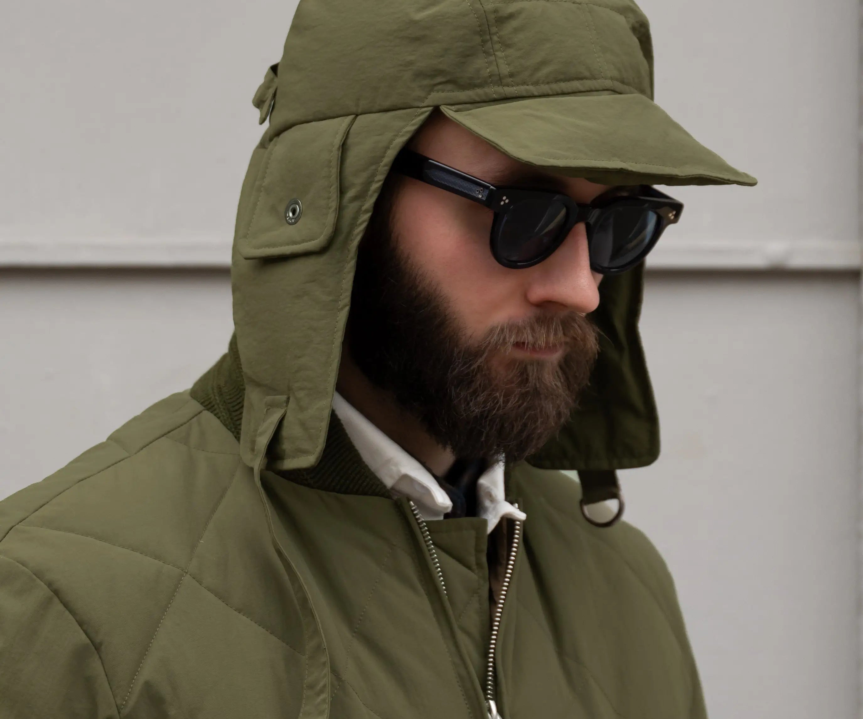 THE DOWN SHERPA HAT Hats and Caps ONE SIZE / GREEN - BRUT Clothing