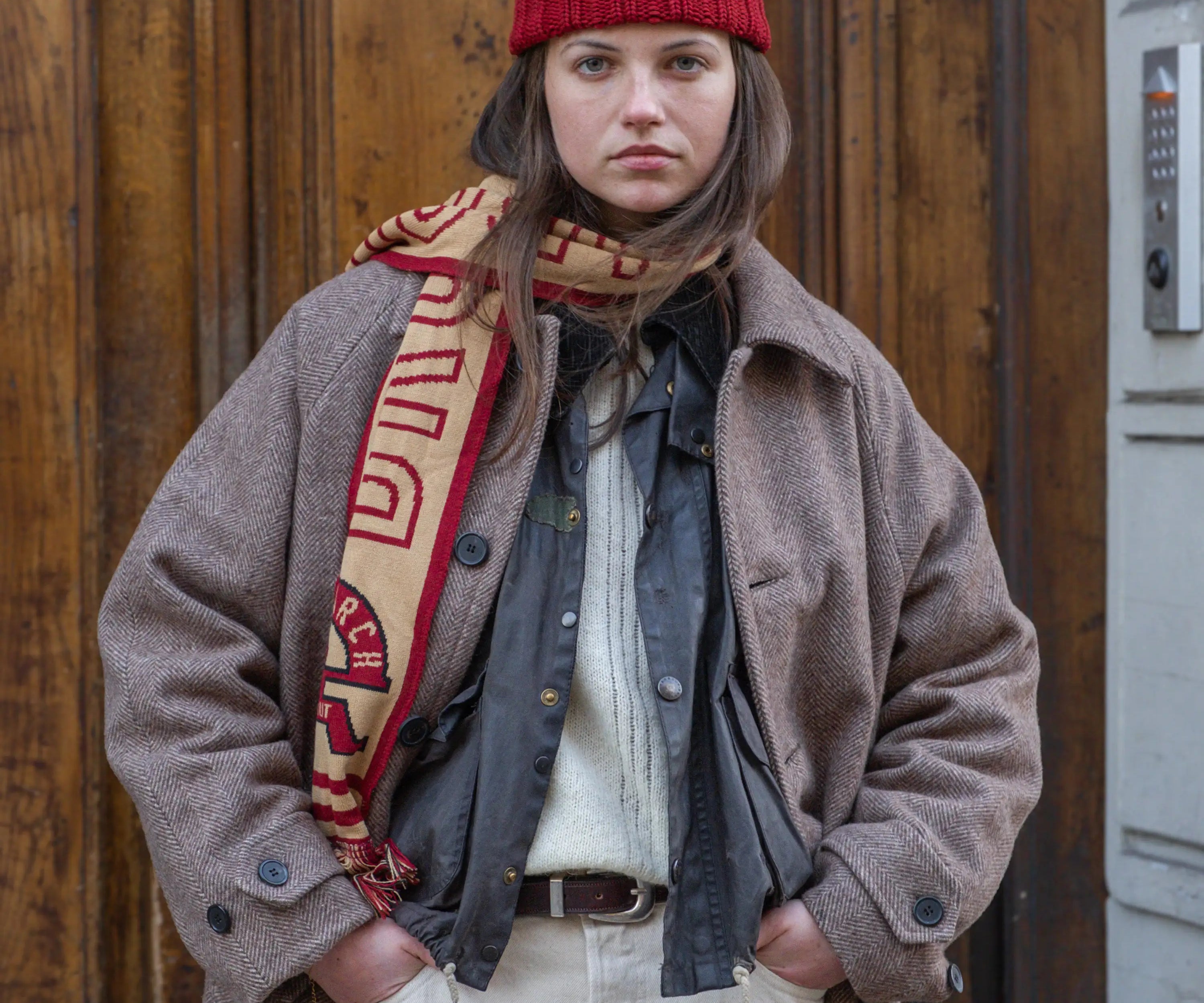 THE RESEARCH SCARF Accessories ONE SIZE / RED - BRUT Clothing
