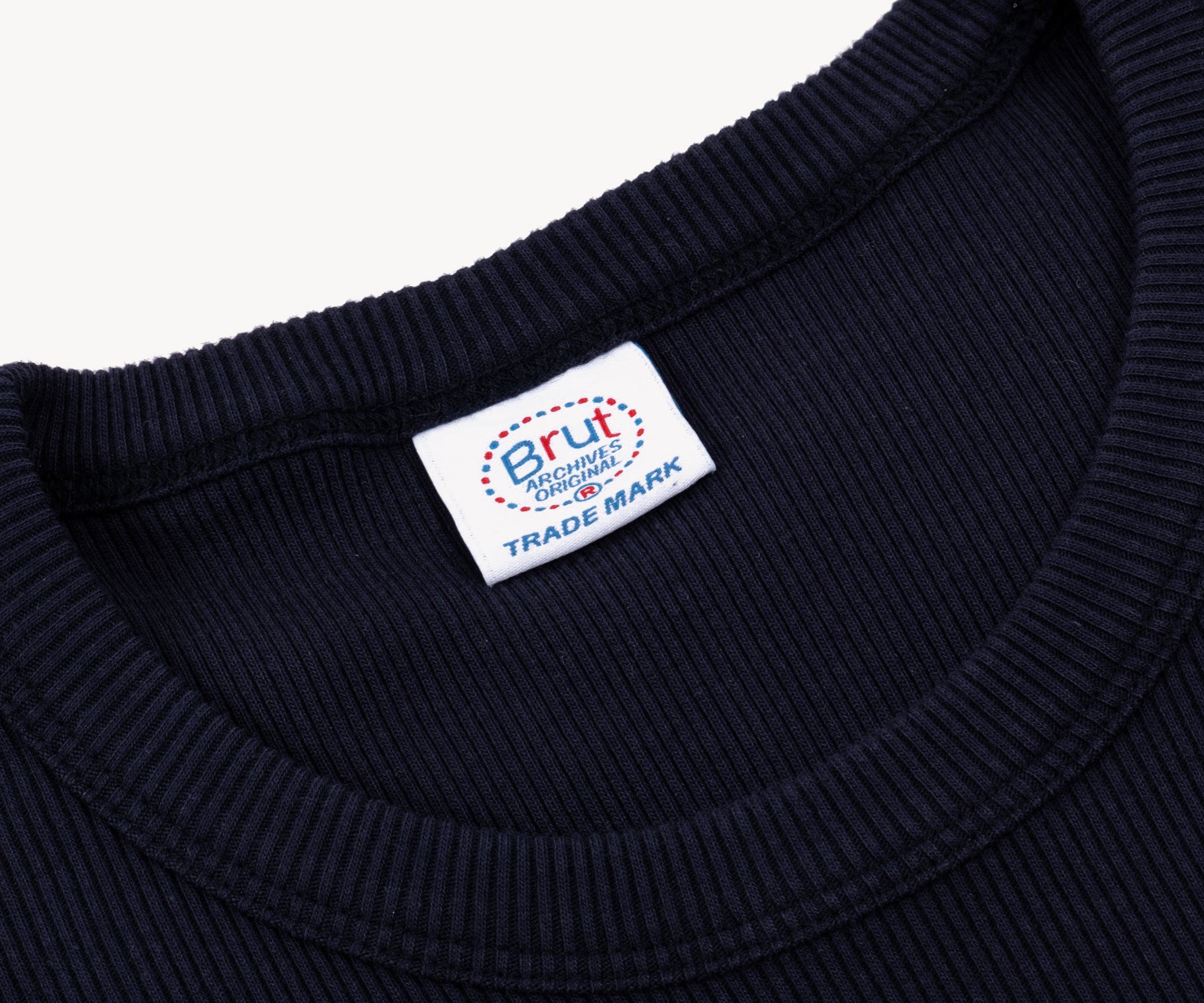 THE RIB TEE T-shirts X-SMALL / BLEU MARINE - BRUT Clothing