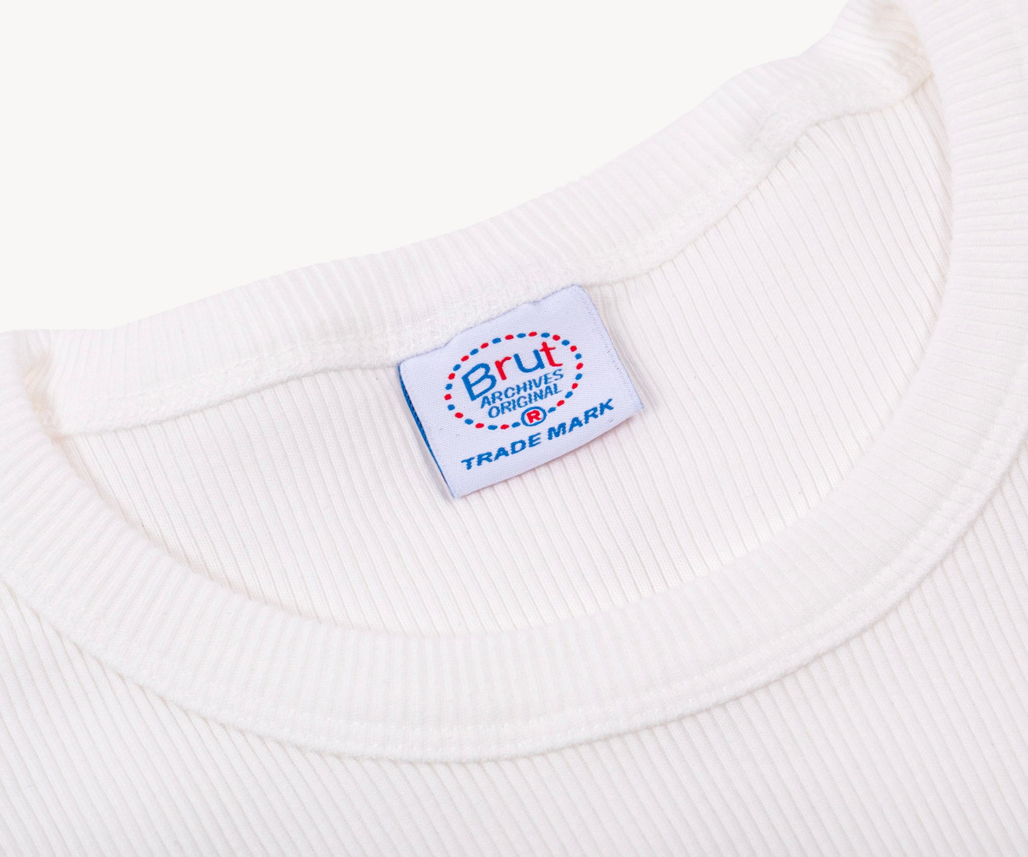 T-shirts THE RIB TEE X-SMALL / BLANC - BRUT Clothing