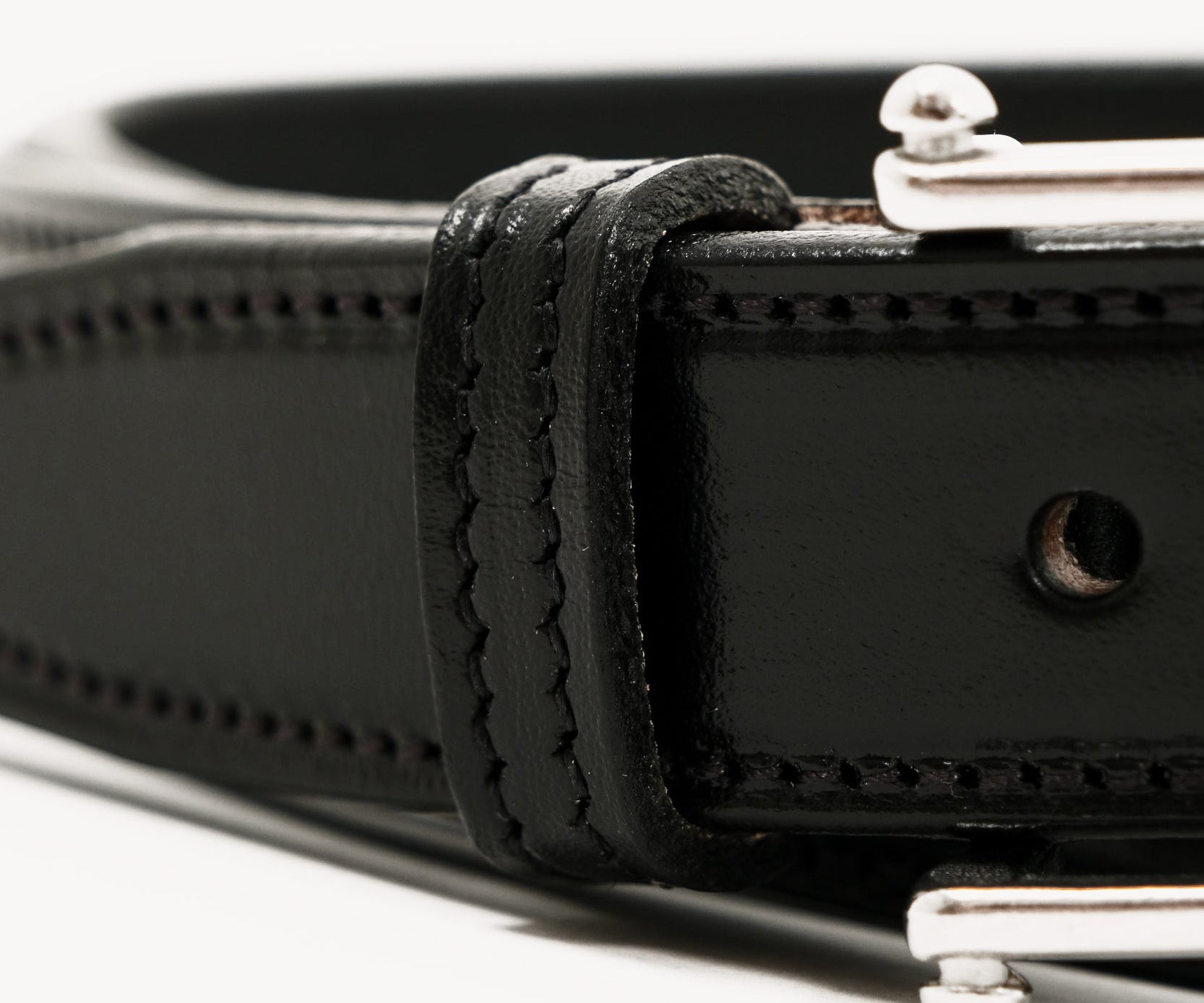 THE SPUR BELT Ceintures TAILLE 0 / NOIR / NICKEL / MODÈLE 007 - BRUT Clothing