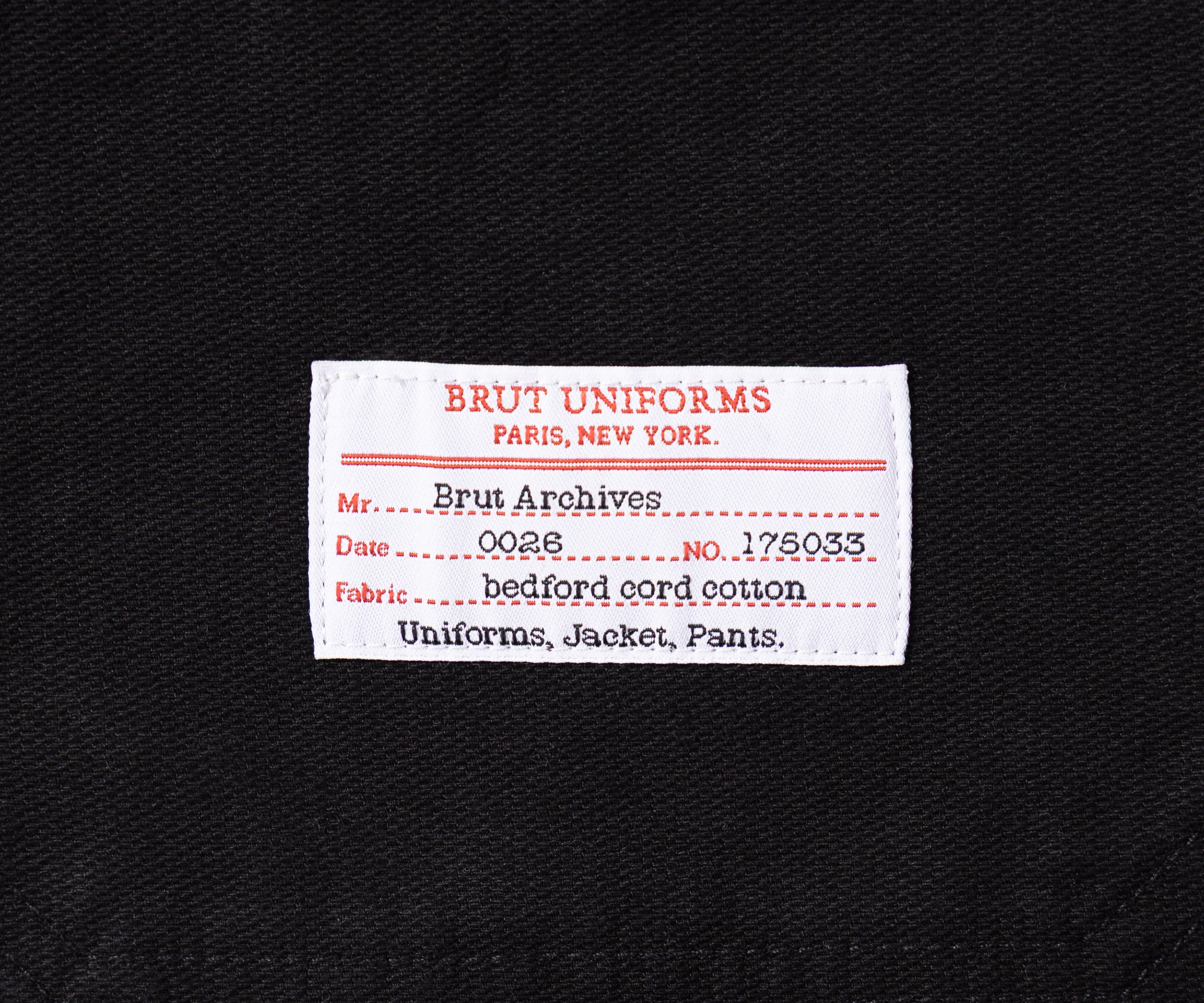 THE CROPPED WORK JACKET Coats & Jackets X-SMALL / BLACK - BRUT Clothing