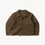 THE CROPPED WORK JACKET Coats & Jackets X-SMALL / BROWN - BRUT Clothing