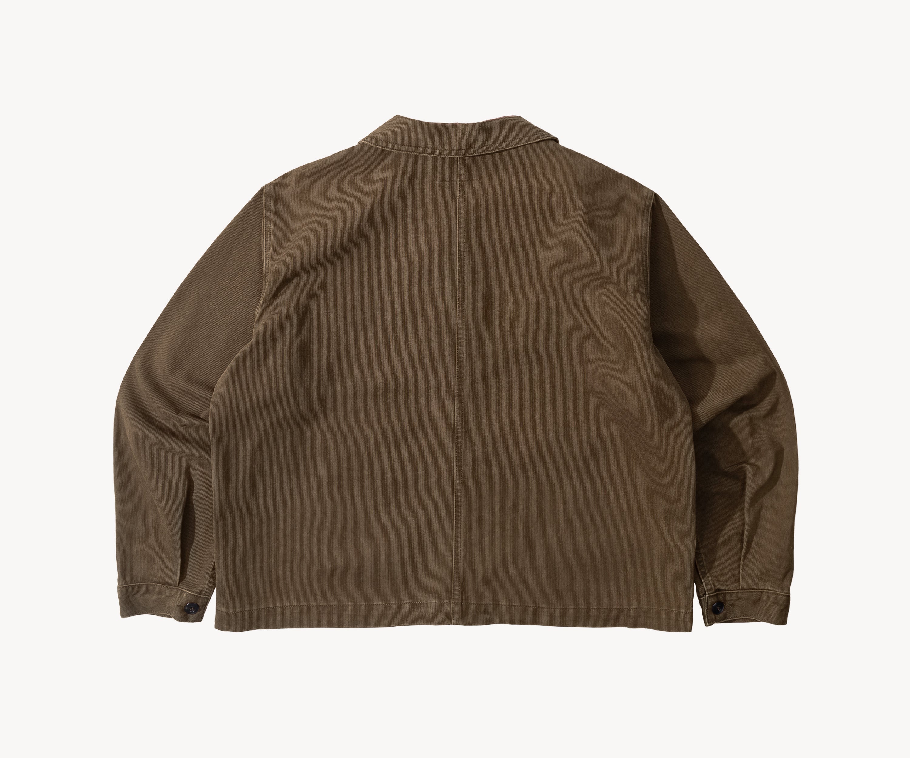 THE CROPPED WORK JACKET Coats & Jackets X-SMALL / BROWN - BRUT Clothing