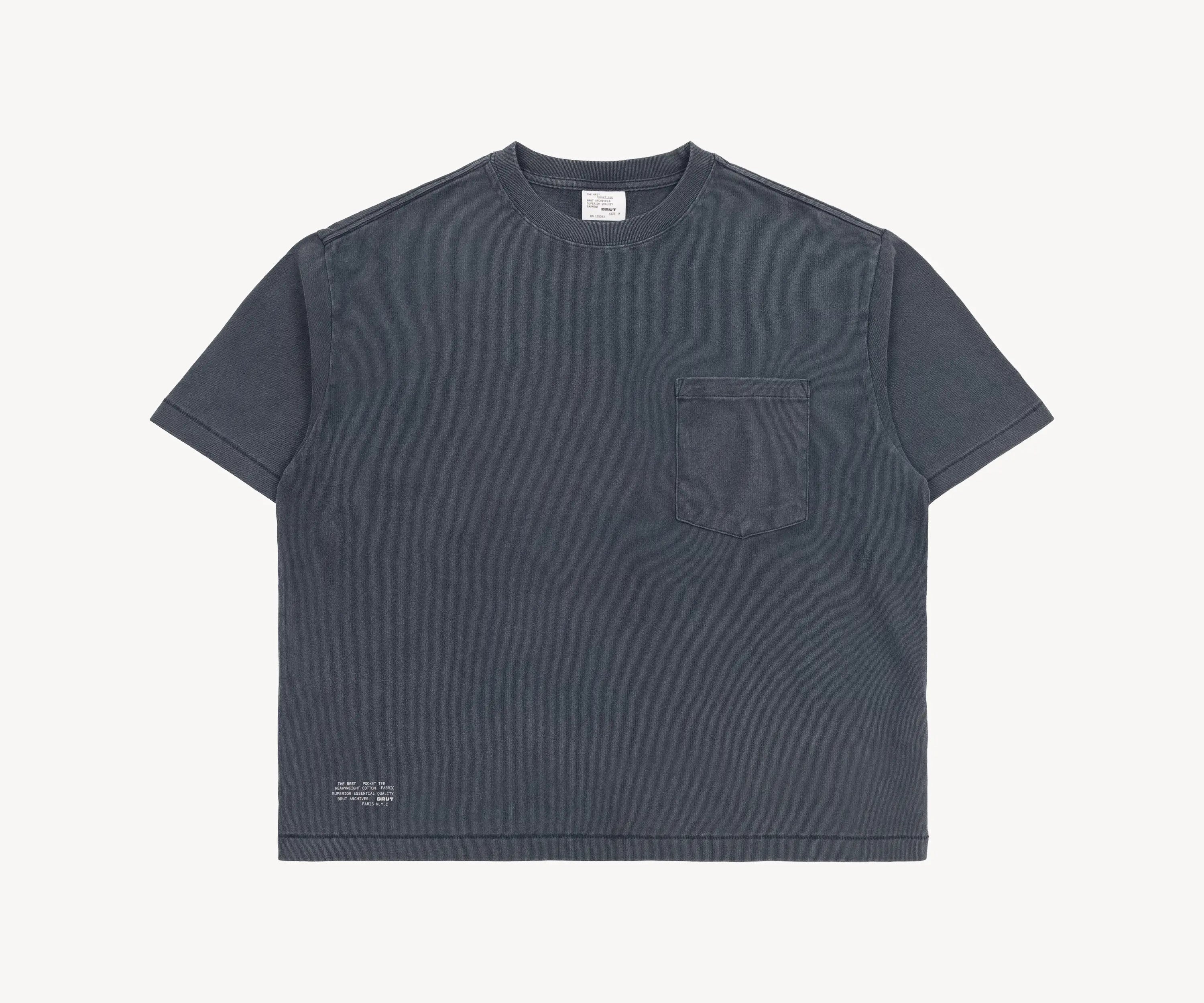 LES MEILLEURS T-SHIRTS À POCHE - Taille XS / BLEU MARINE - BRUT Clothing