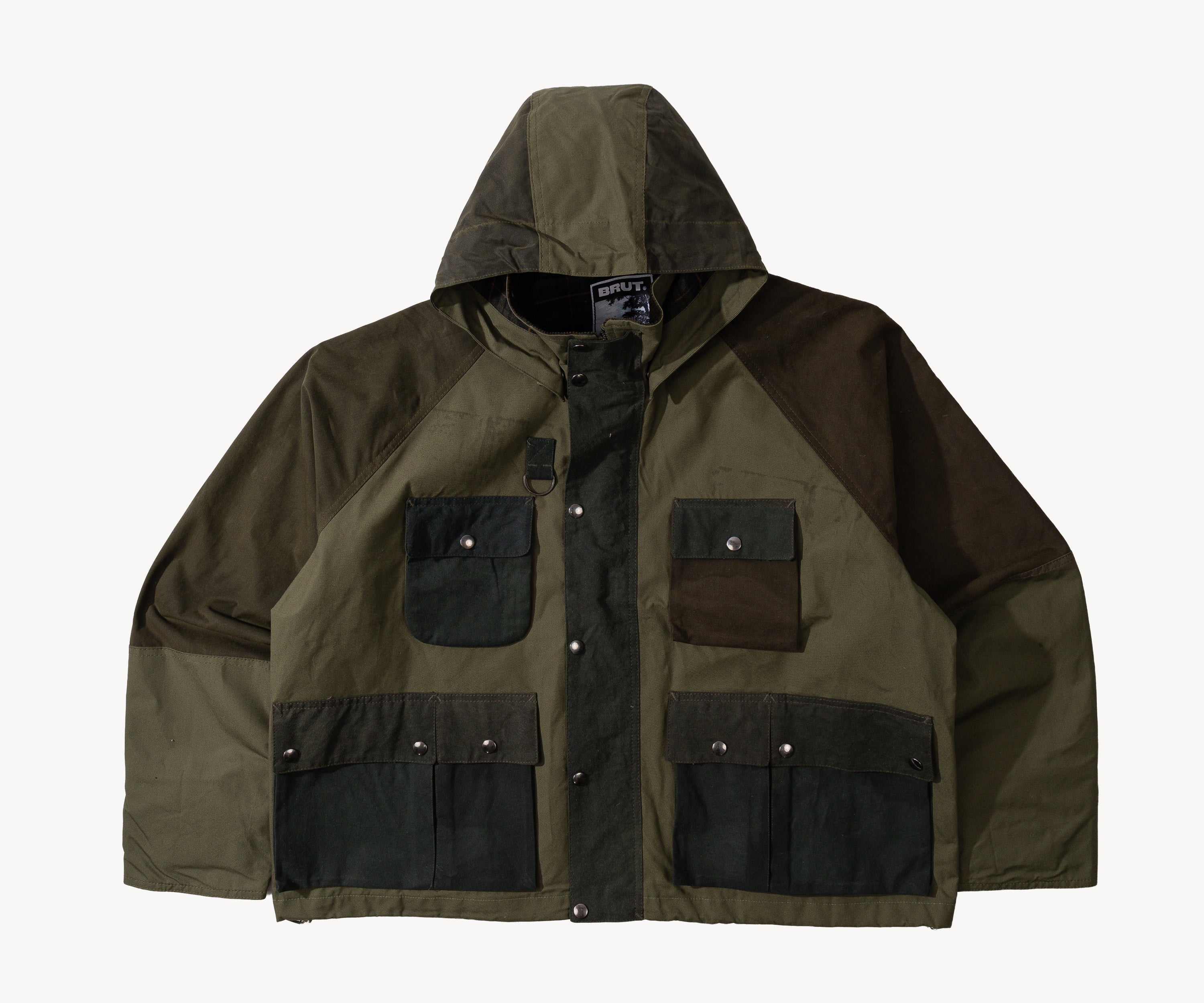 REWORK® TRIAL WAX JACKET - N° 041 X-LARGE / VERT - BRUT Clothing