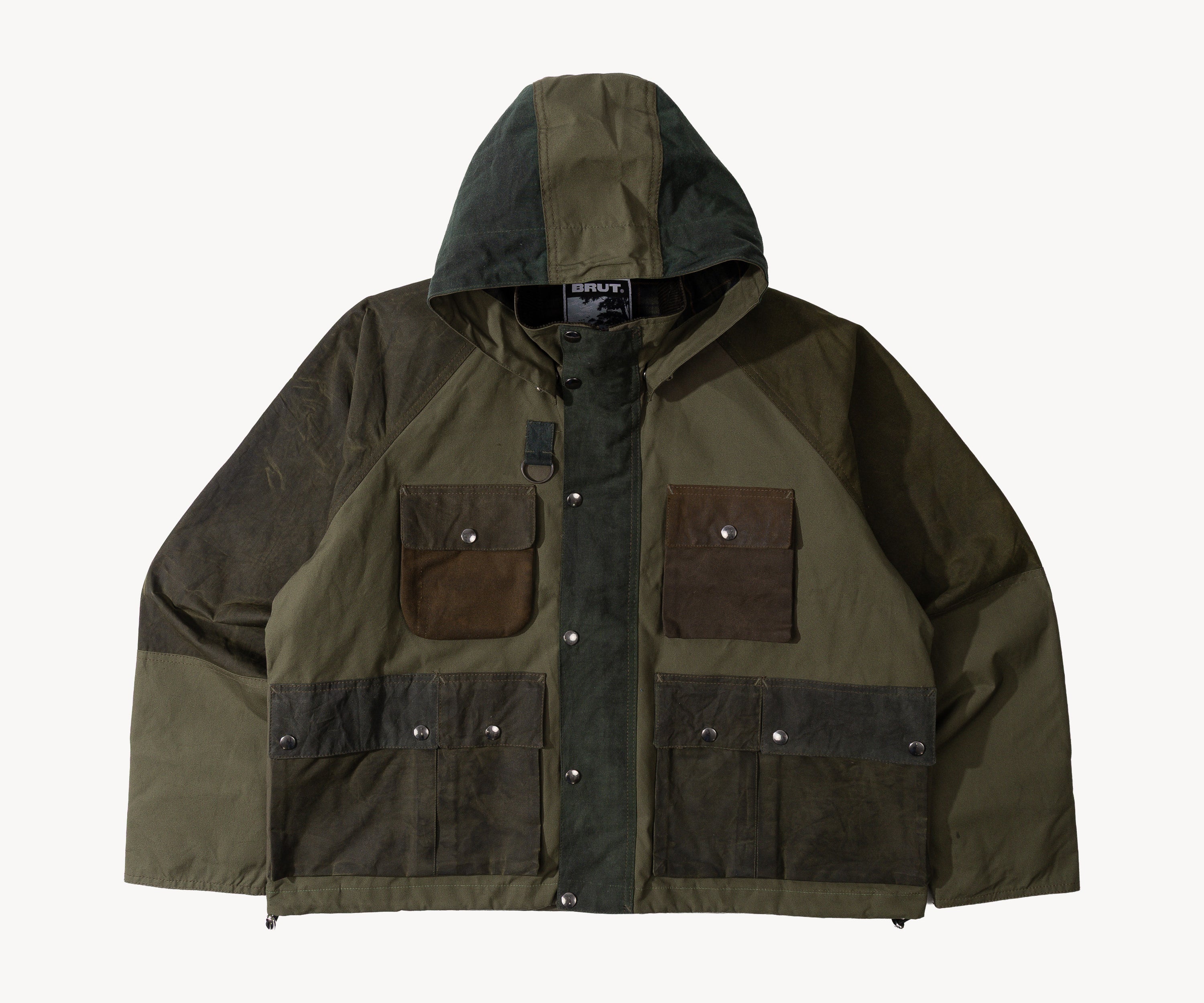 REWORK® TRIAL WAX JACKET - N° 012 Manteaux et vestes MEDIUM / VERT - BRUT Clothing