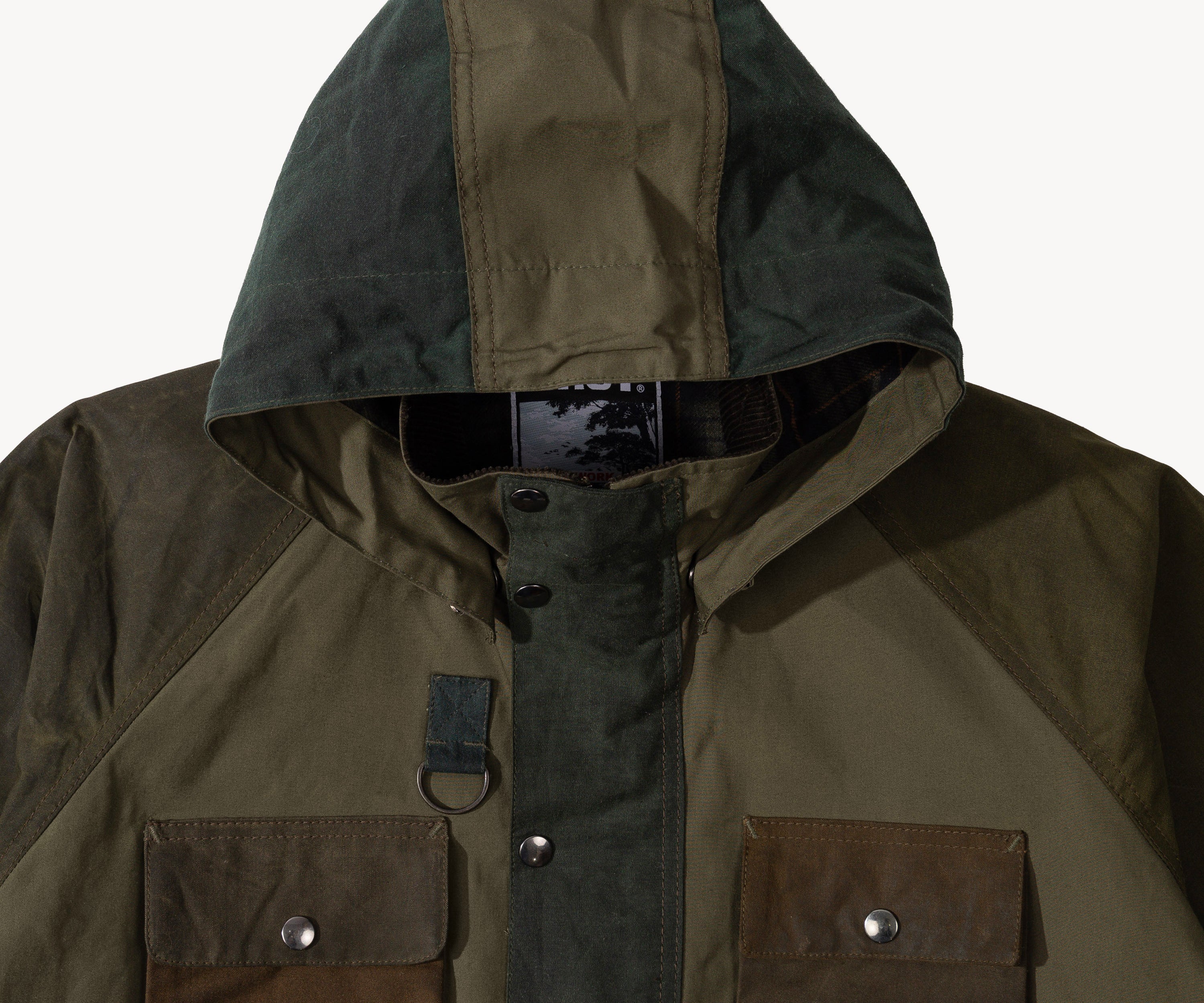 REWORK® TRIAL WAX JACKET - N° 012 Manteaux et vestes MEDIUM / VERT - BRUT Clothing