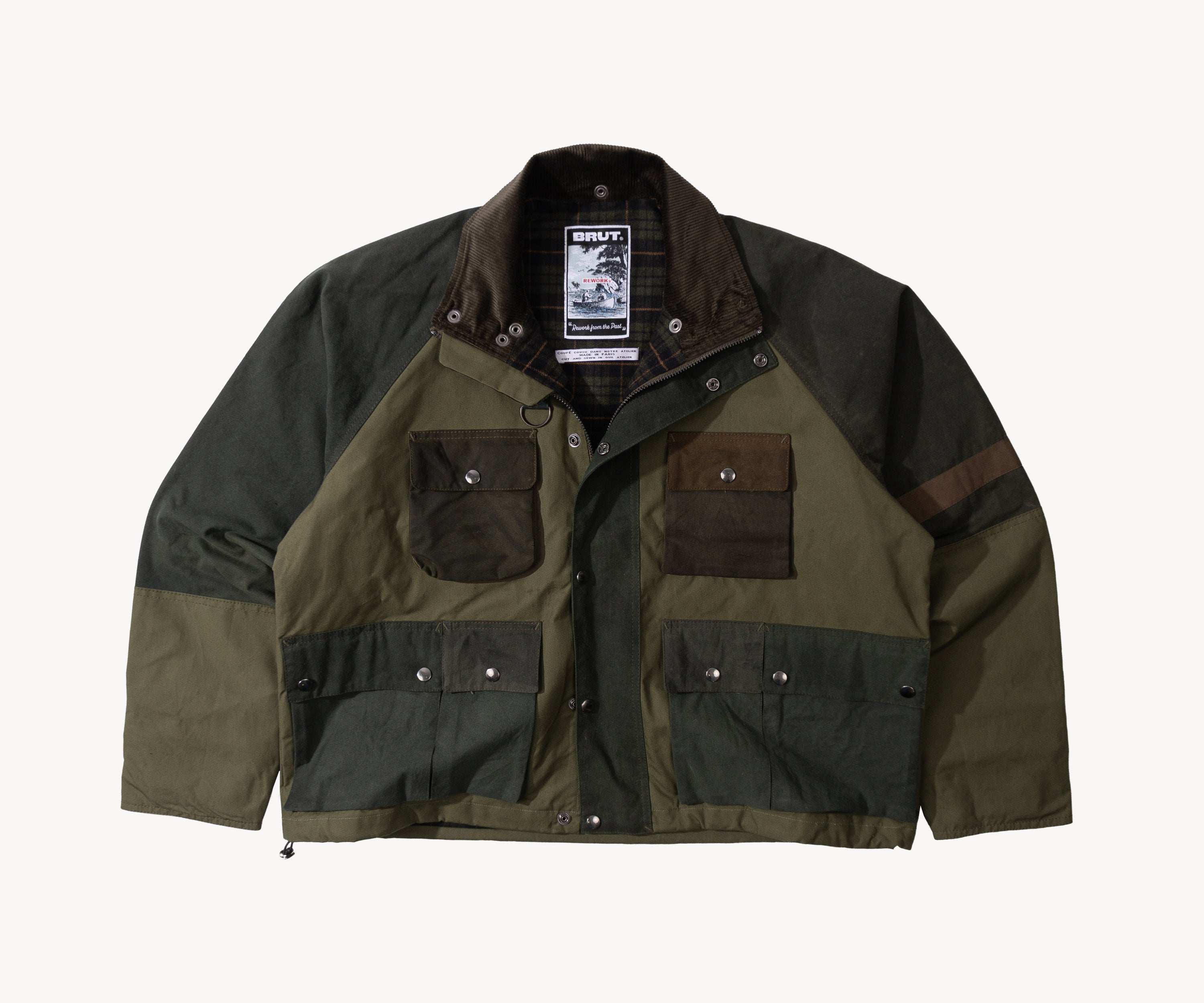 REWORK® TRIAL WAX JACKET - N° 025 Coats & Jackets LARGE / GREEN - BRUT Clothing