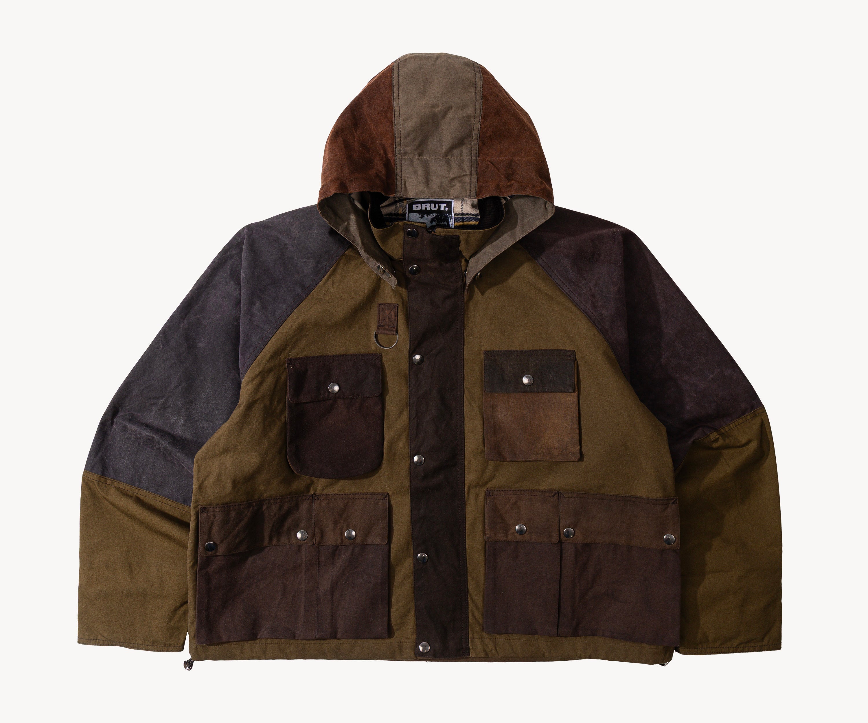 REWORK® TRIAL WAX JACKET - N° 033 Manteaux et vestes LARGE / MARRON - BRUT Clothing