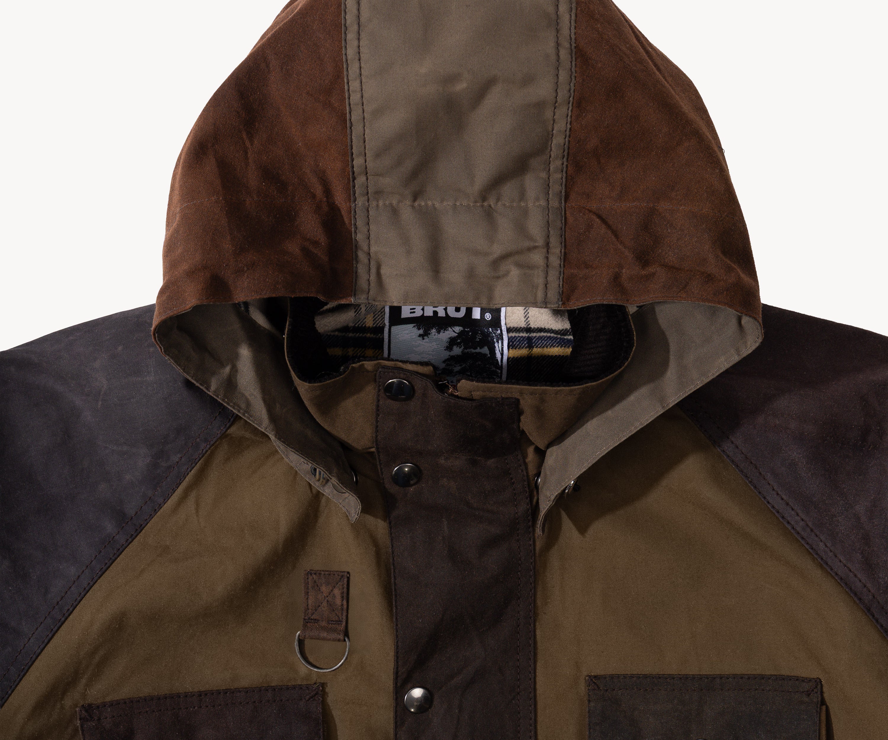 REWORK® TRIAL WAX JACKET - N° 033 Manteaux et vestes LARGE / MARRON - BRUT Clothing