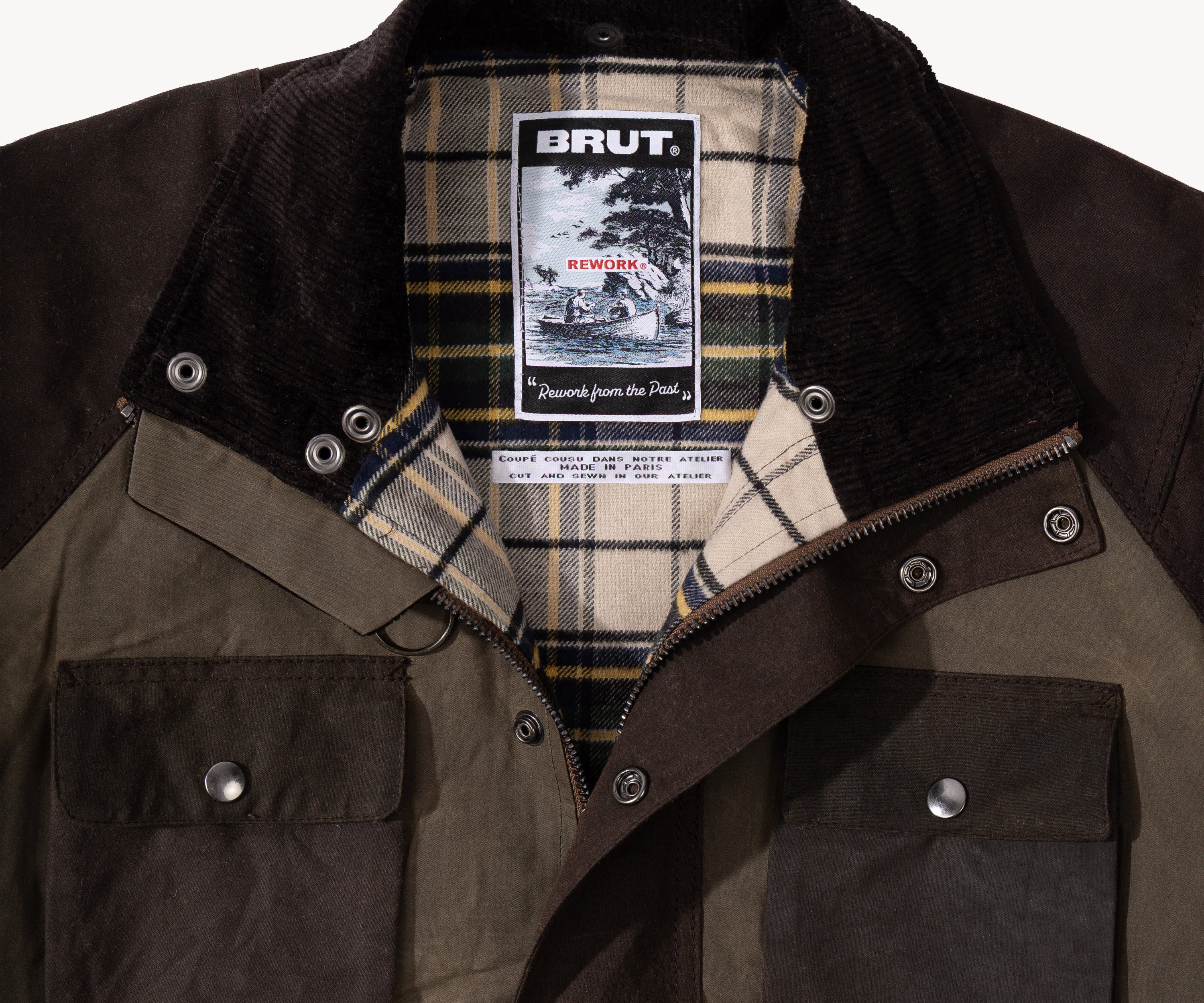 REWORK® TRIAL WAX JACKET - N° 021 Coats & Jackets MEDIUM / BROWN - BRUT Clothing