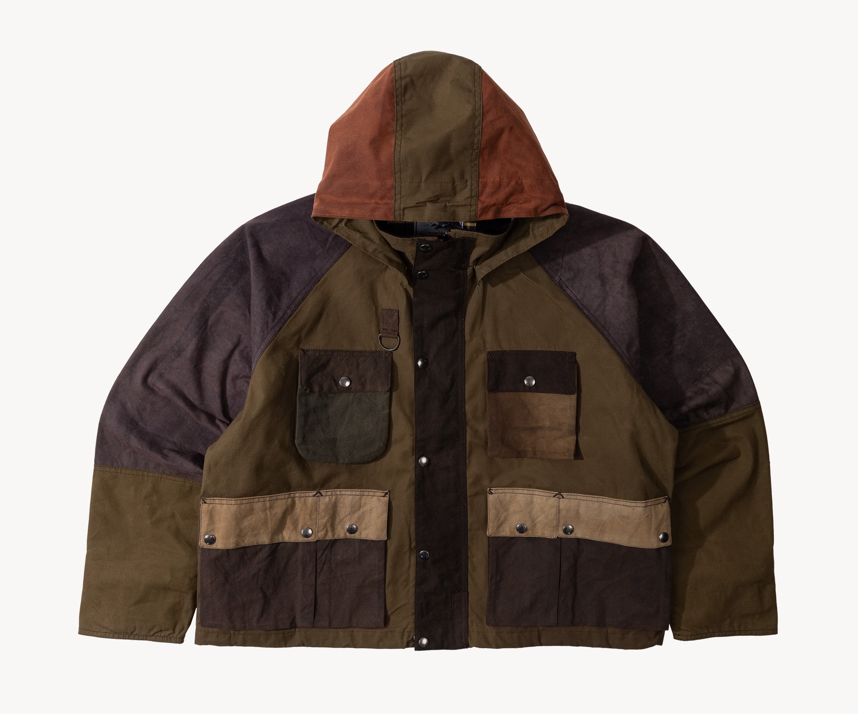 REWORK® TRIAL WAX JACKET - N° 030 Manteaux et vestes LARGE / MARRON - BRUT Clothing