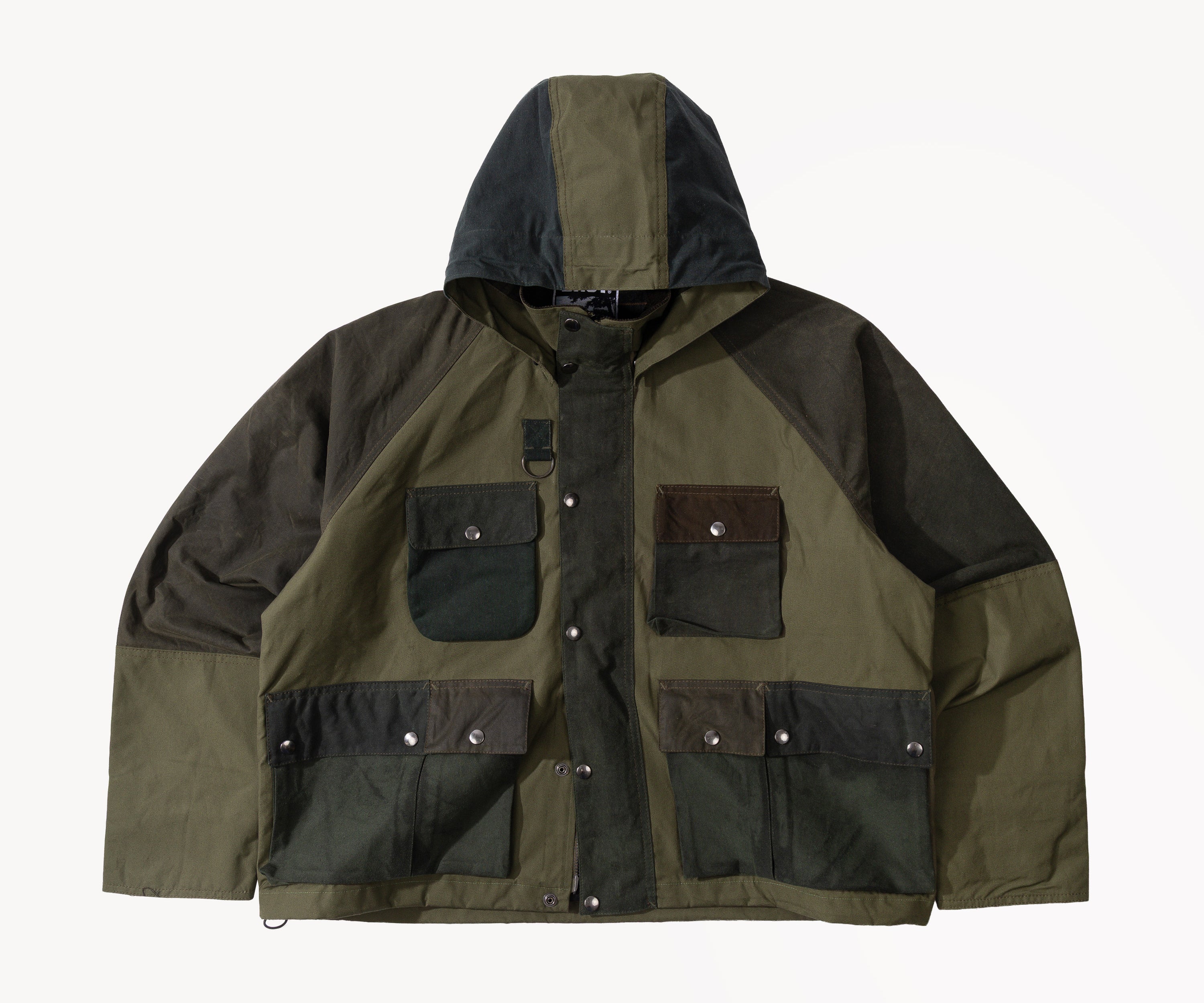 REWORK® TRIAL WAX JACKET - N° 023 Manteaux et vestes LARGE / VERT - BRUT Clothing