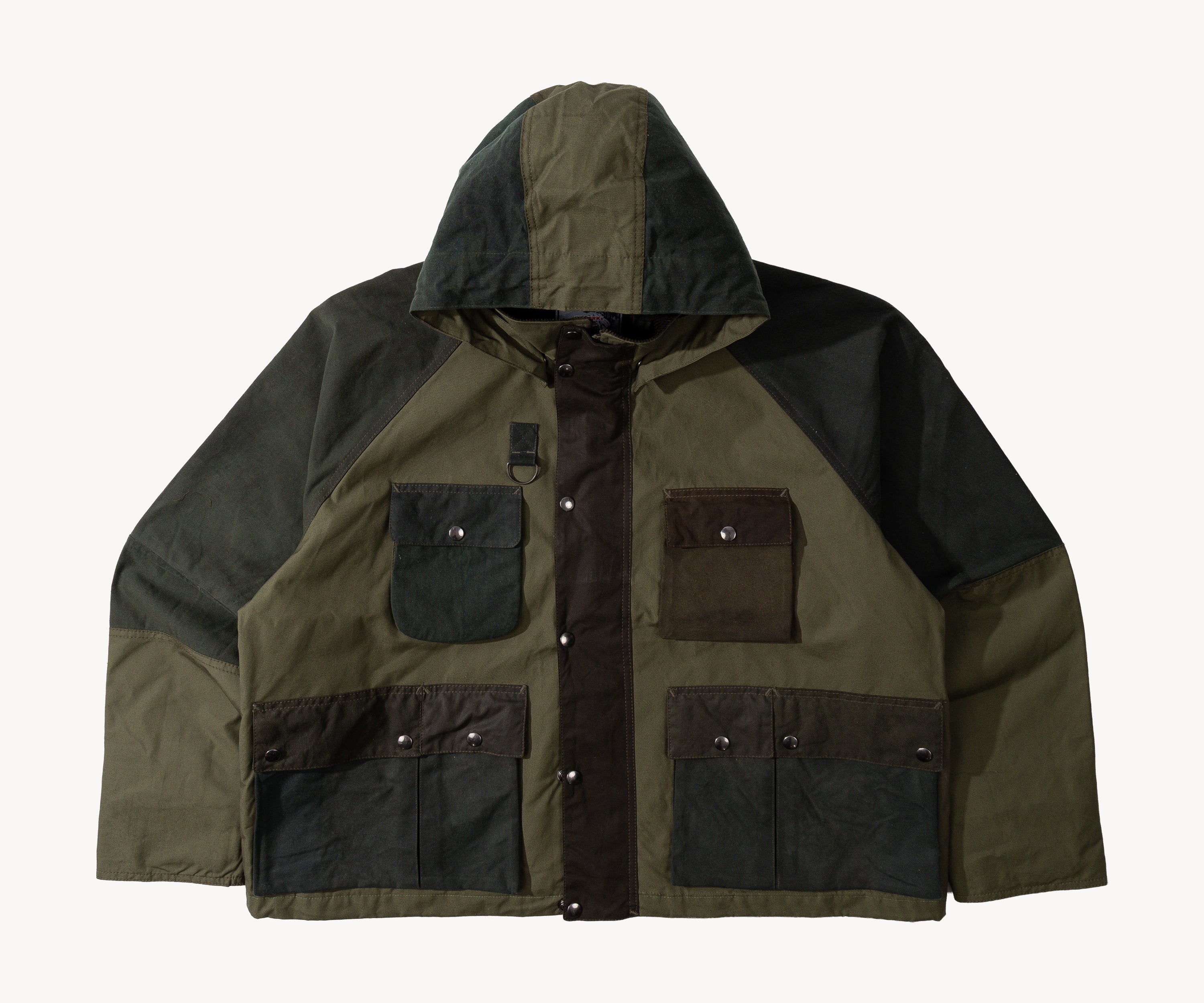 REWORK® TRIAL WAX JACKET - N° 039 Manteaux et vestes X-LARGE / VERT - BRUT Clothing